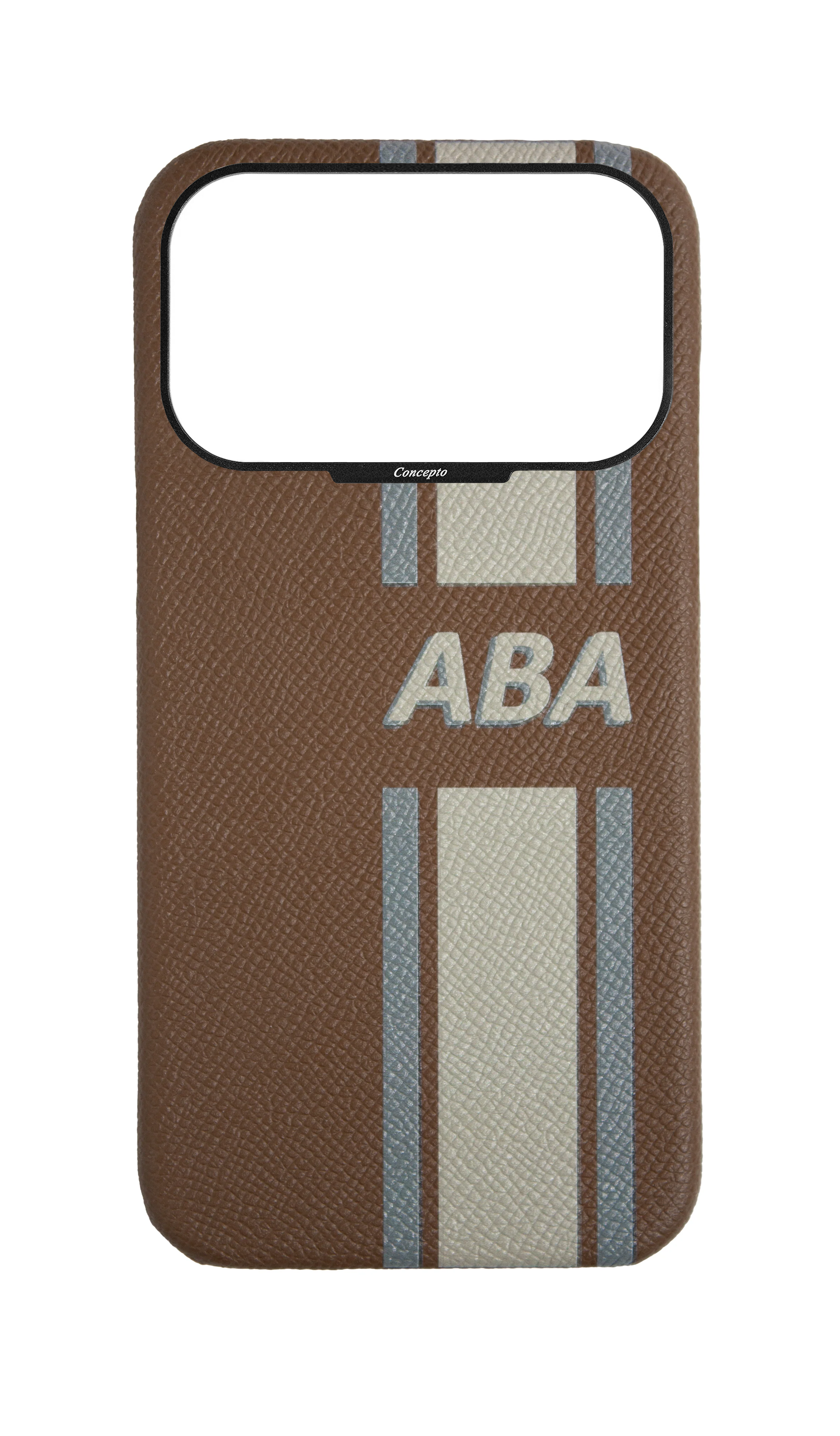 Striped Taupe Strapless Case