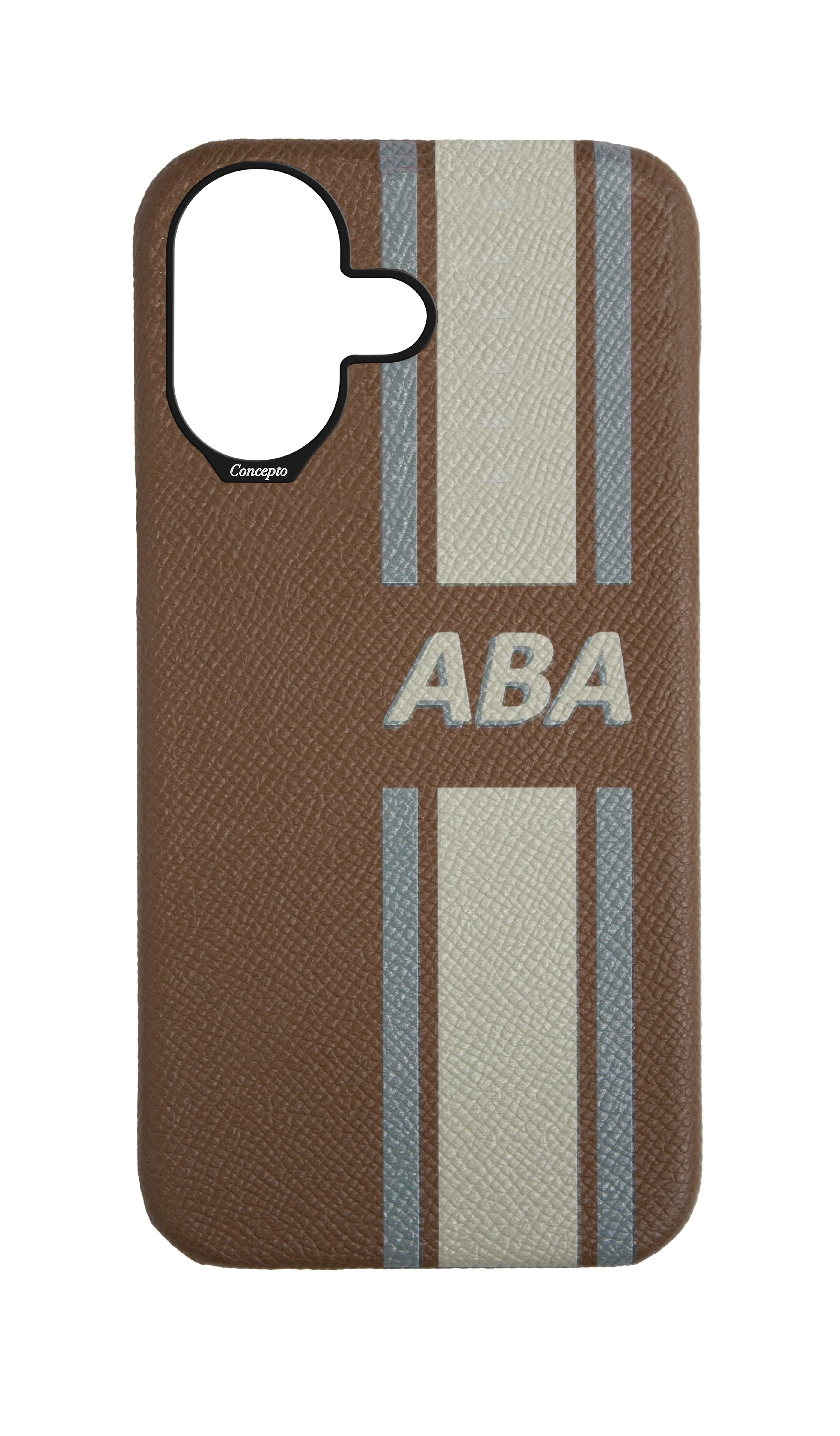 Striped Taupe Strapless Case