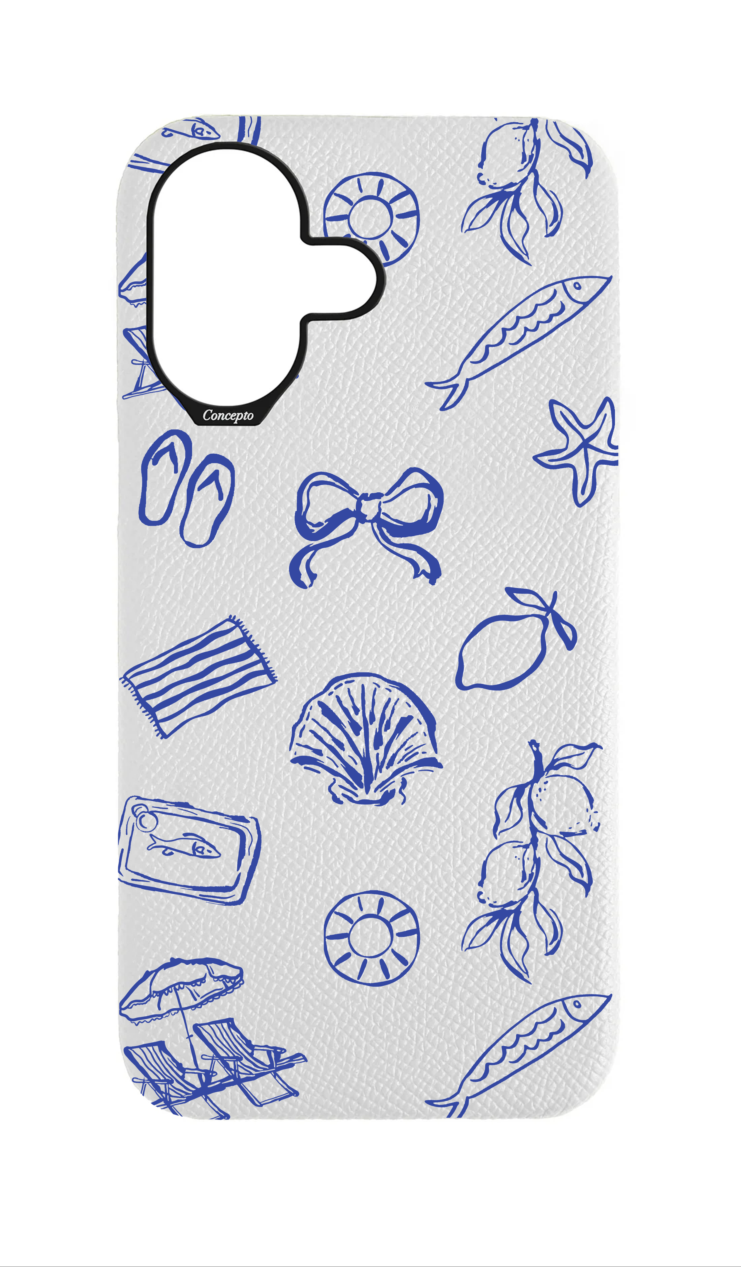 White Strapless Case - Coastal Escape