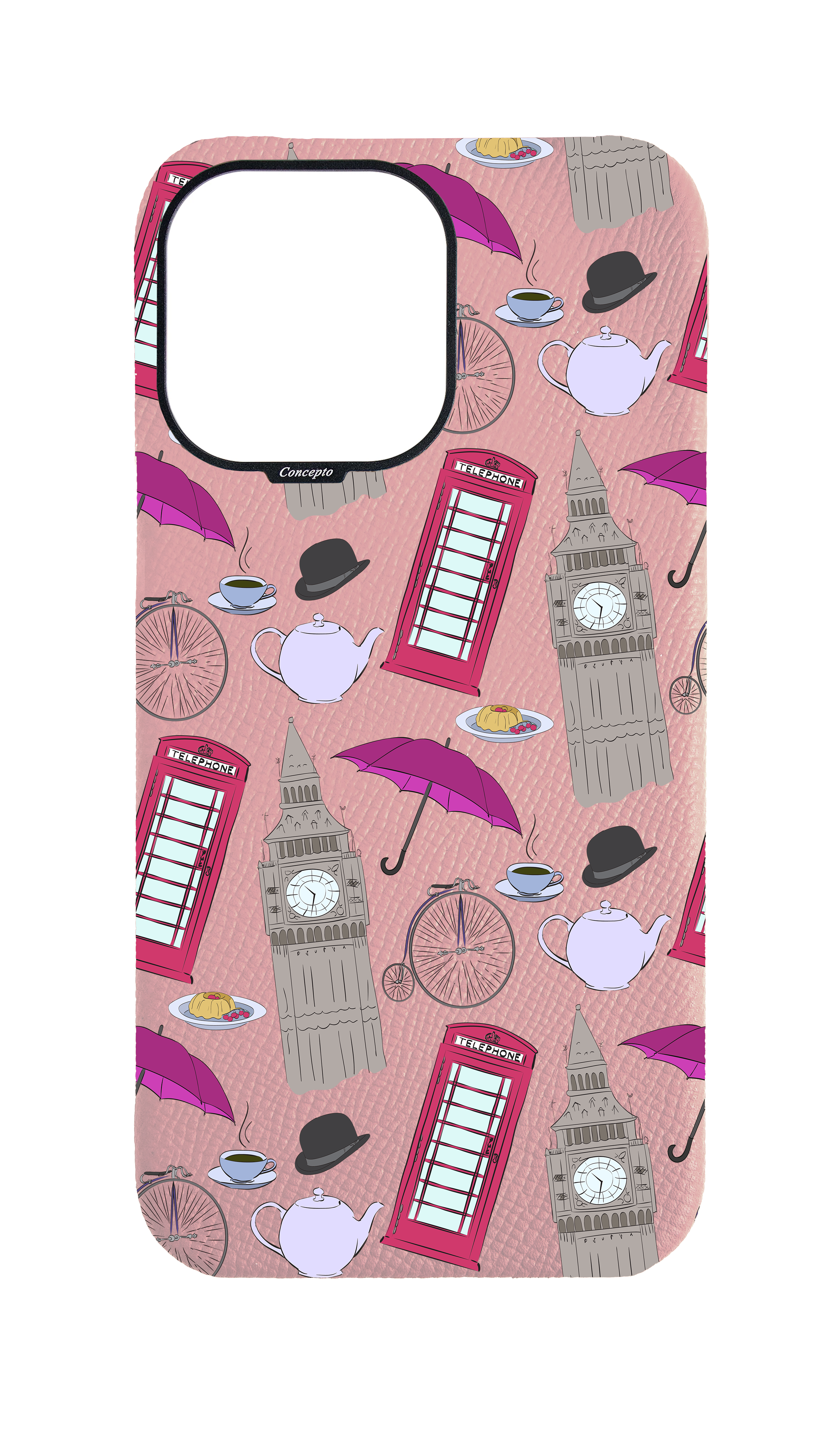 Pink Strapless Case - London Icons