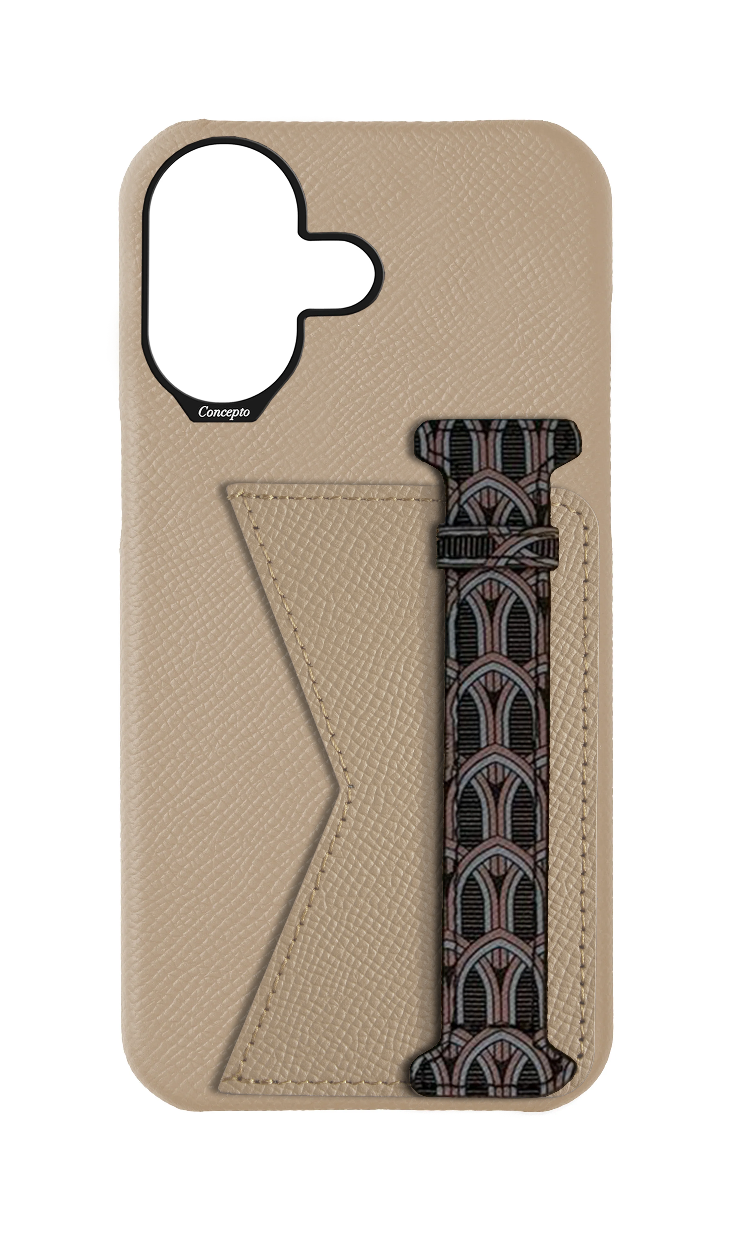 Cream Monogram Duo Case
