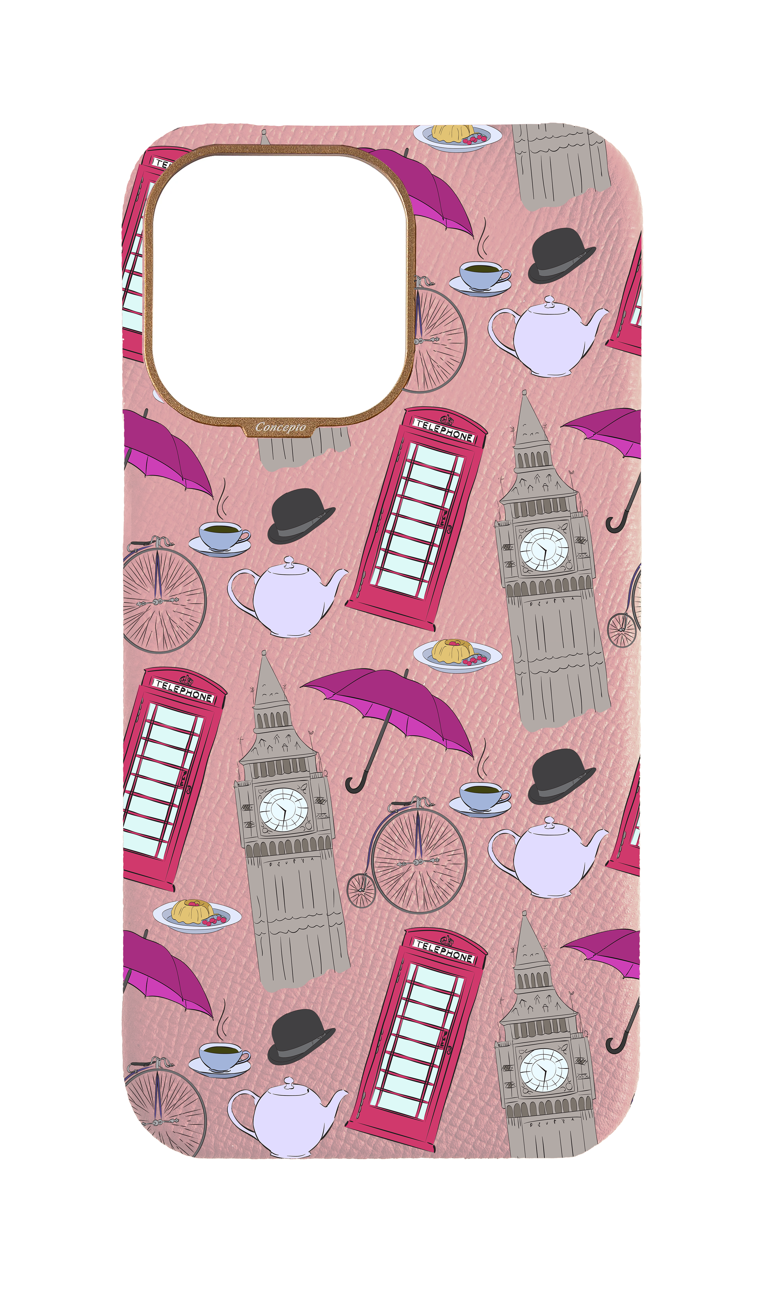 Pink Strapless Case - London Icons