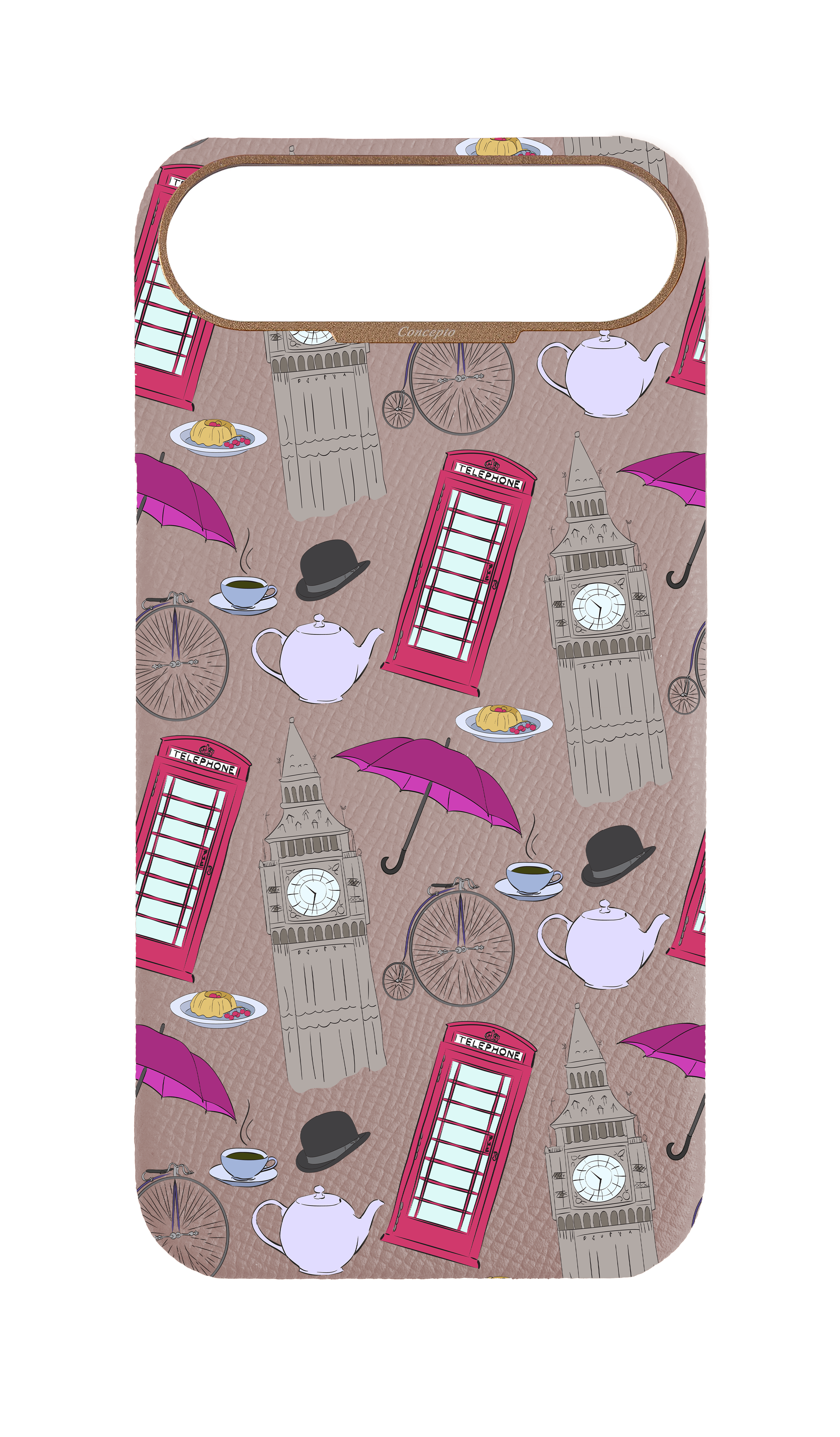 Blush Pink Strapless Case - London Icons