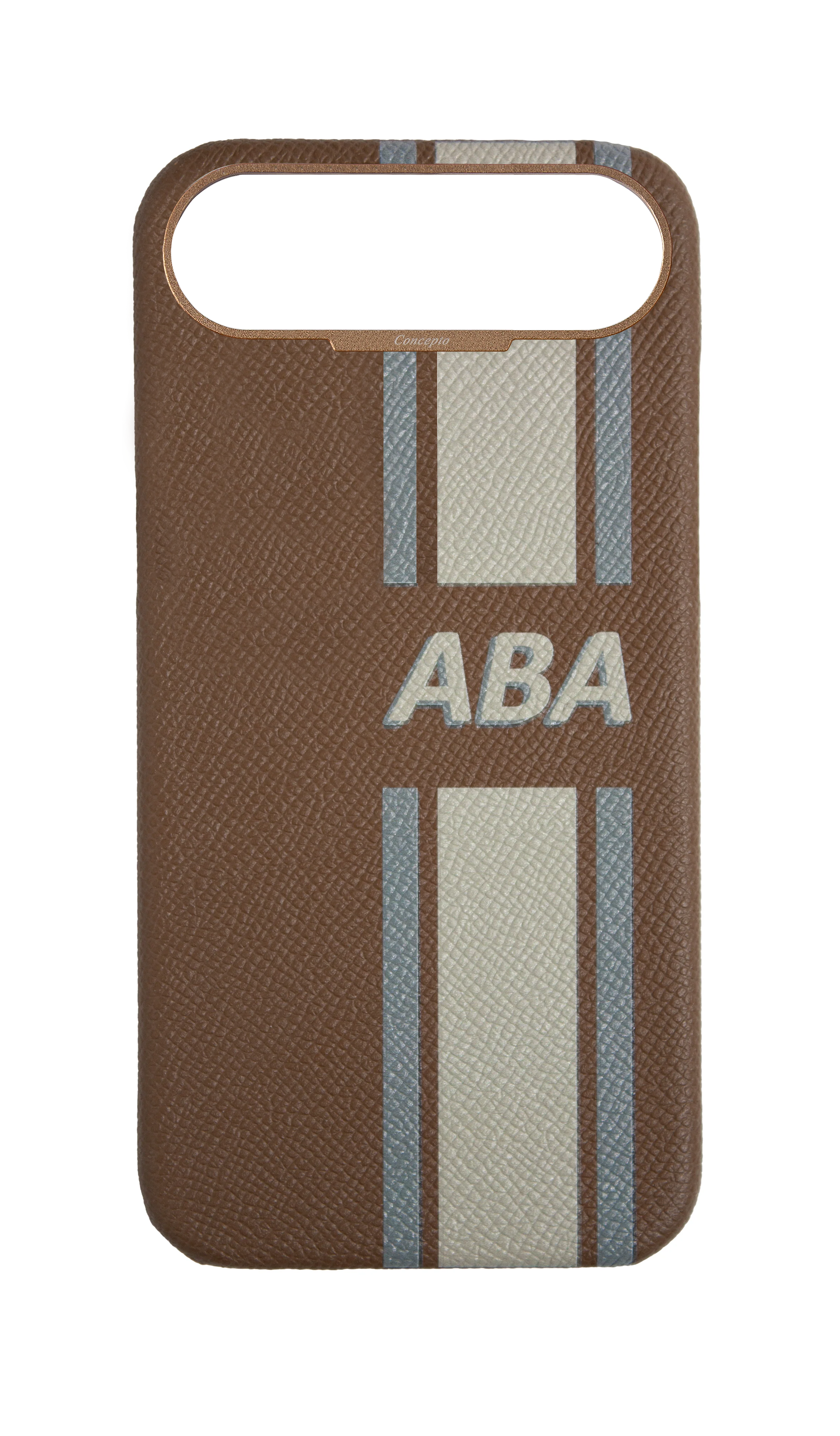 Striped Taupe Strapless Case