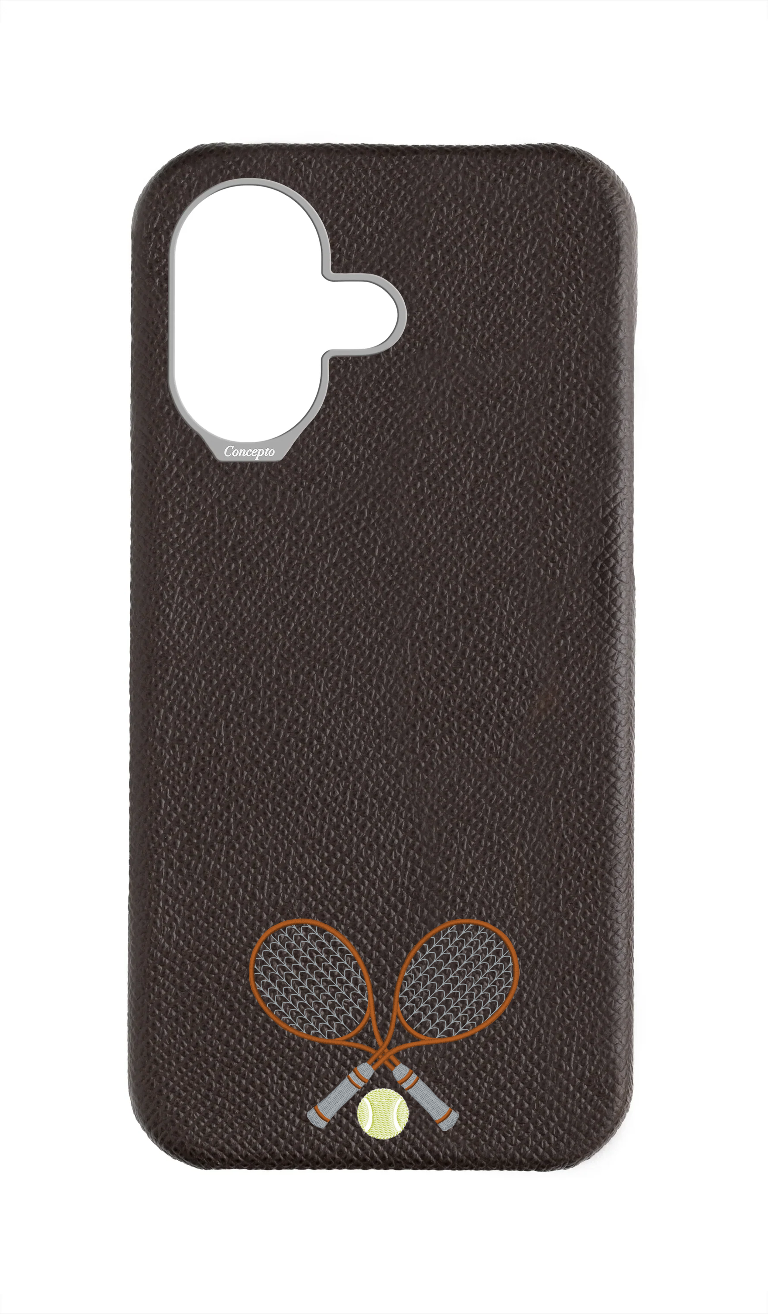Brown Strapless Epsom Case - Concepto Racket