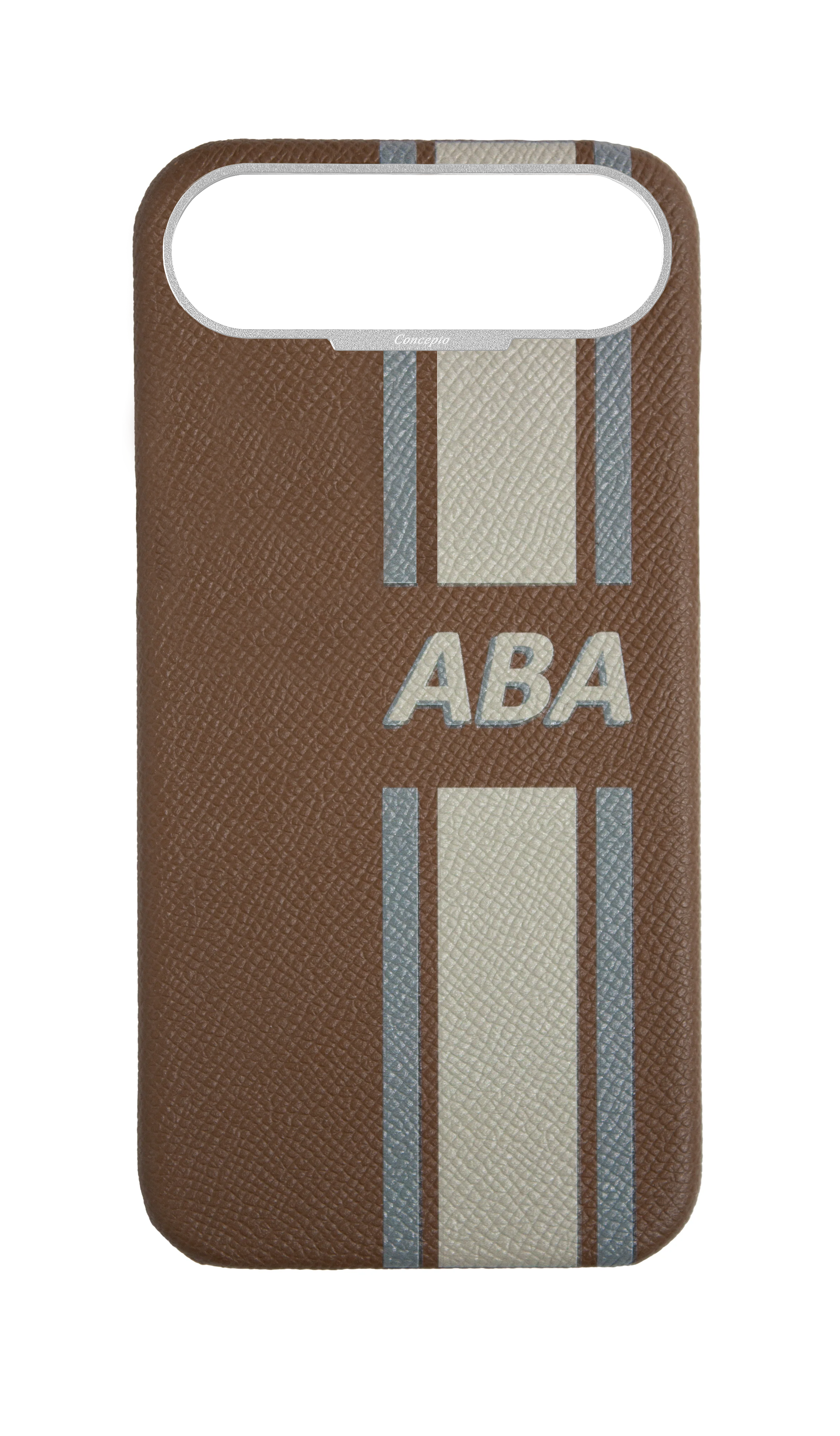 Striped Taupe Strapless Case