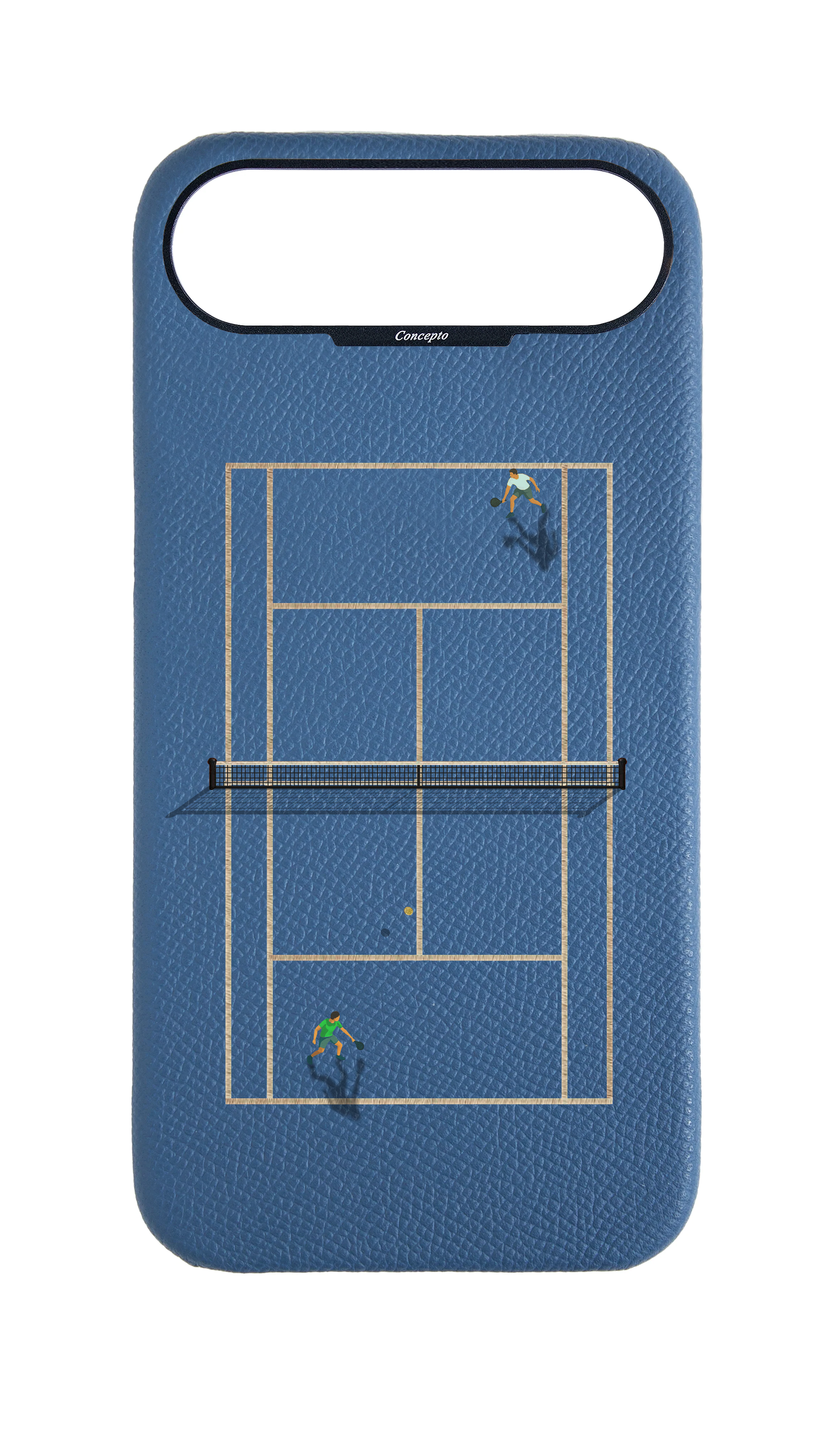 Navy Strapless Epsom Case - Tennis