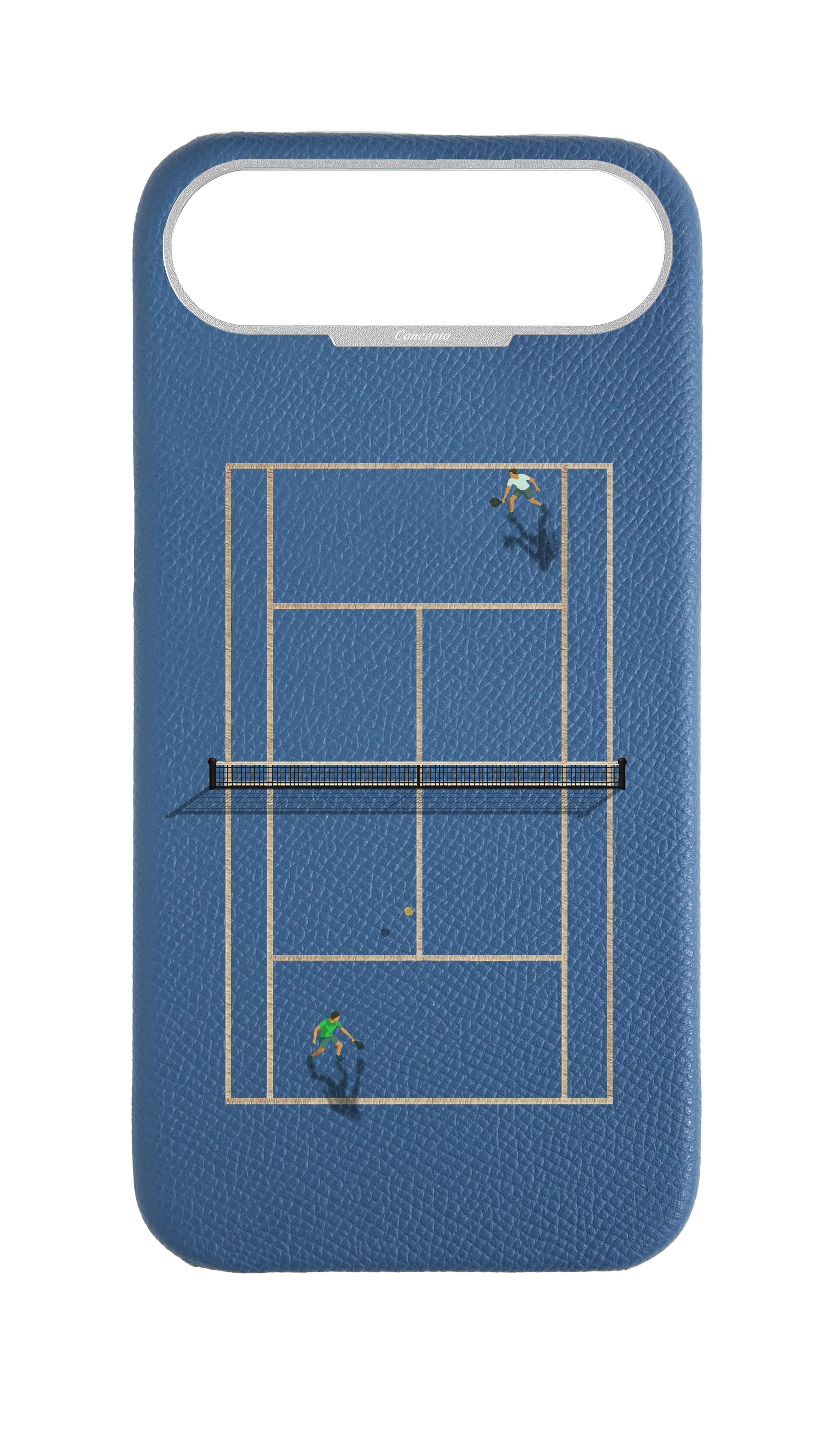 Navy Strapless Epsom Case - Tennis