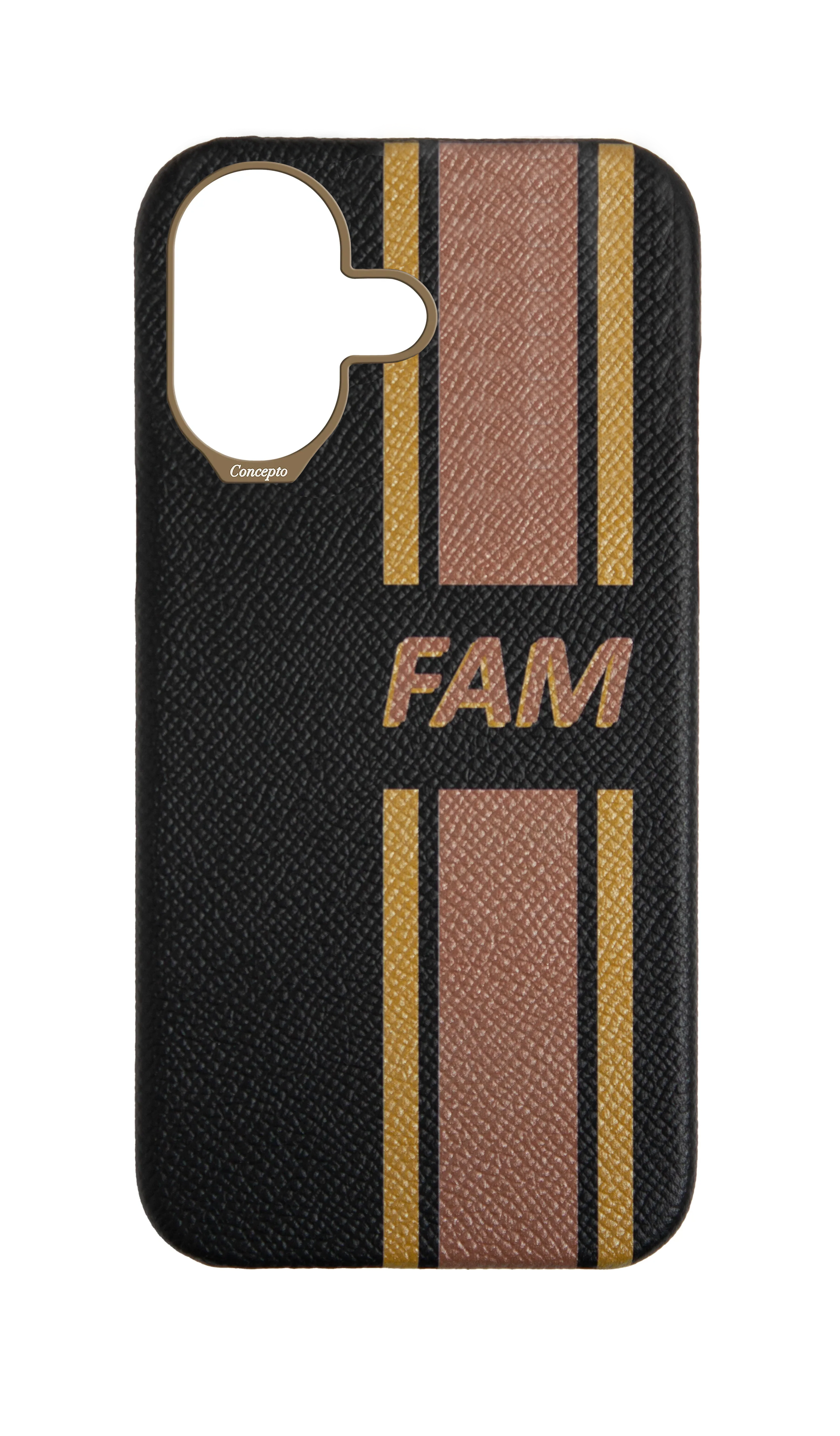 Striped Black Strapless Case