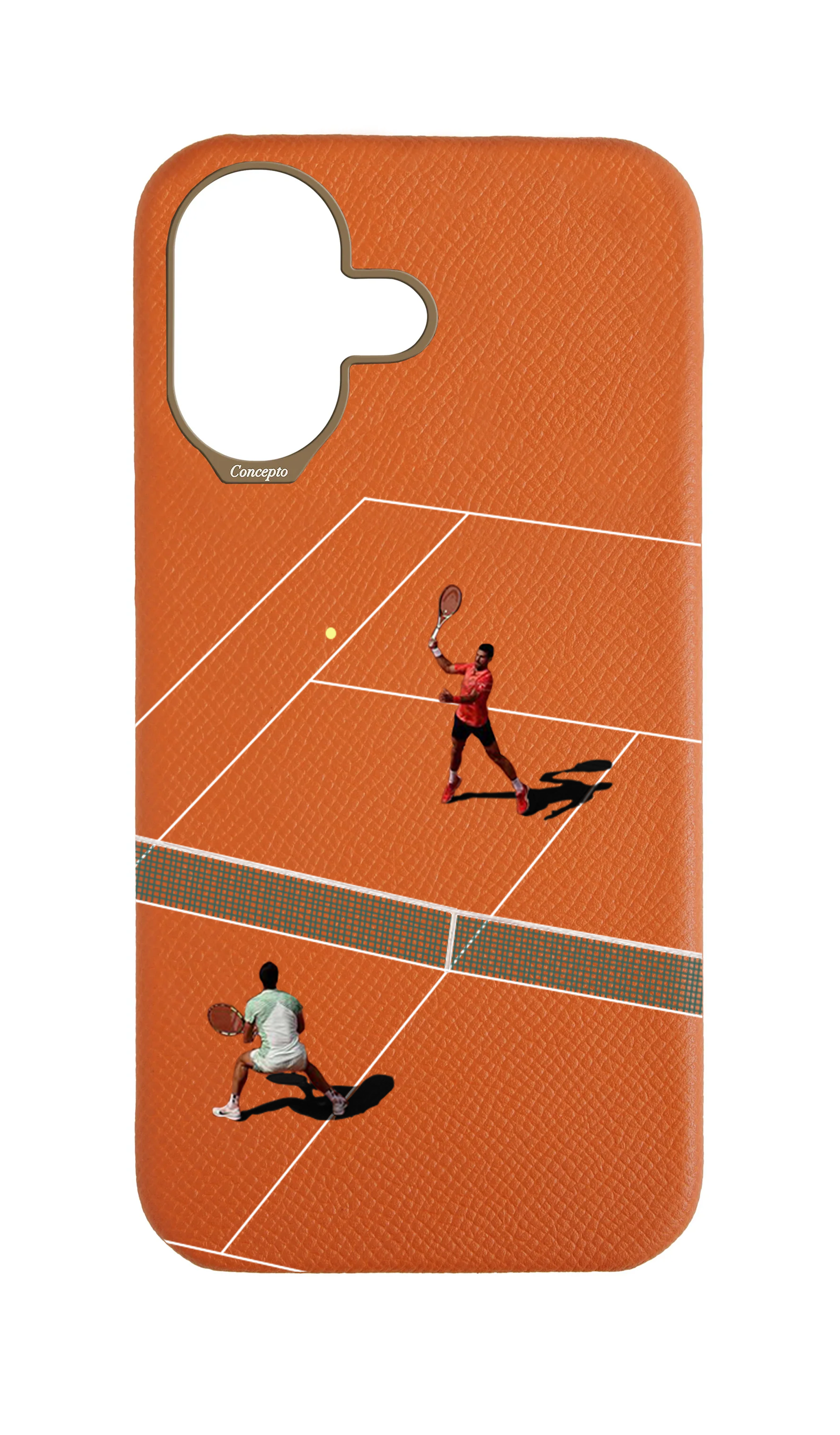Orange Strapless Epsom Case - Tennis