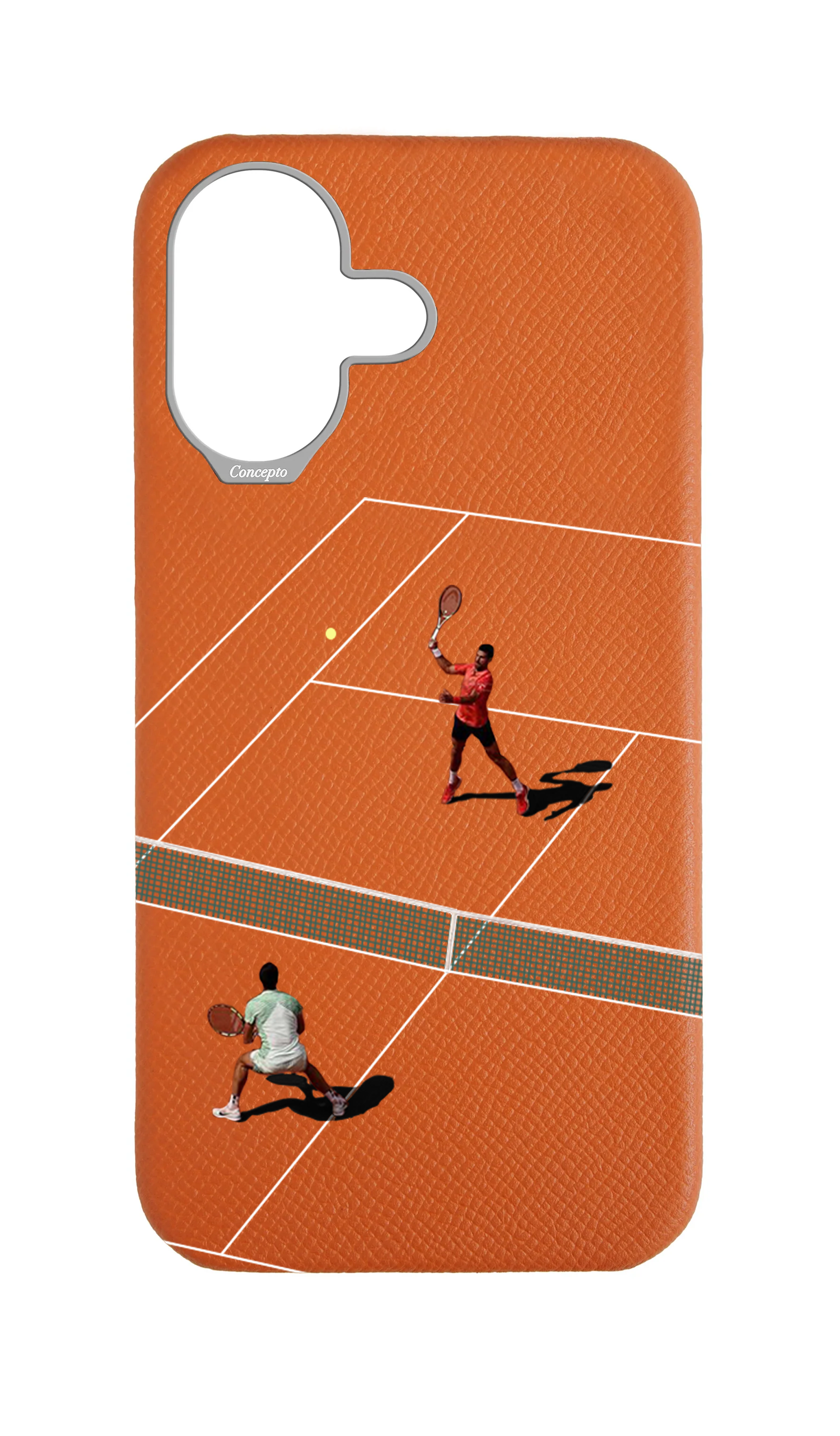 Orange Strapless Epsom Case - Tennis