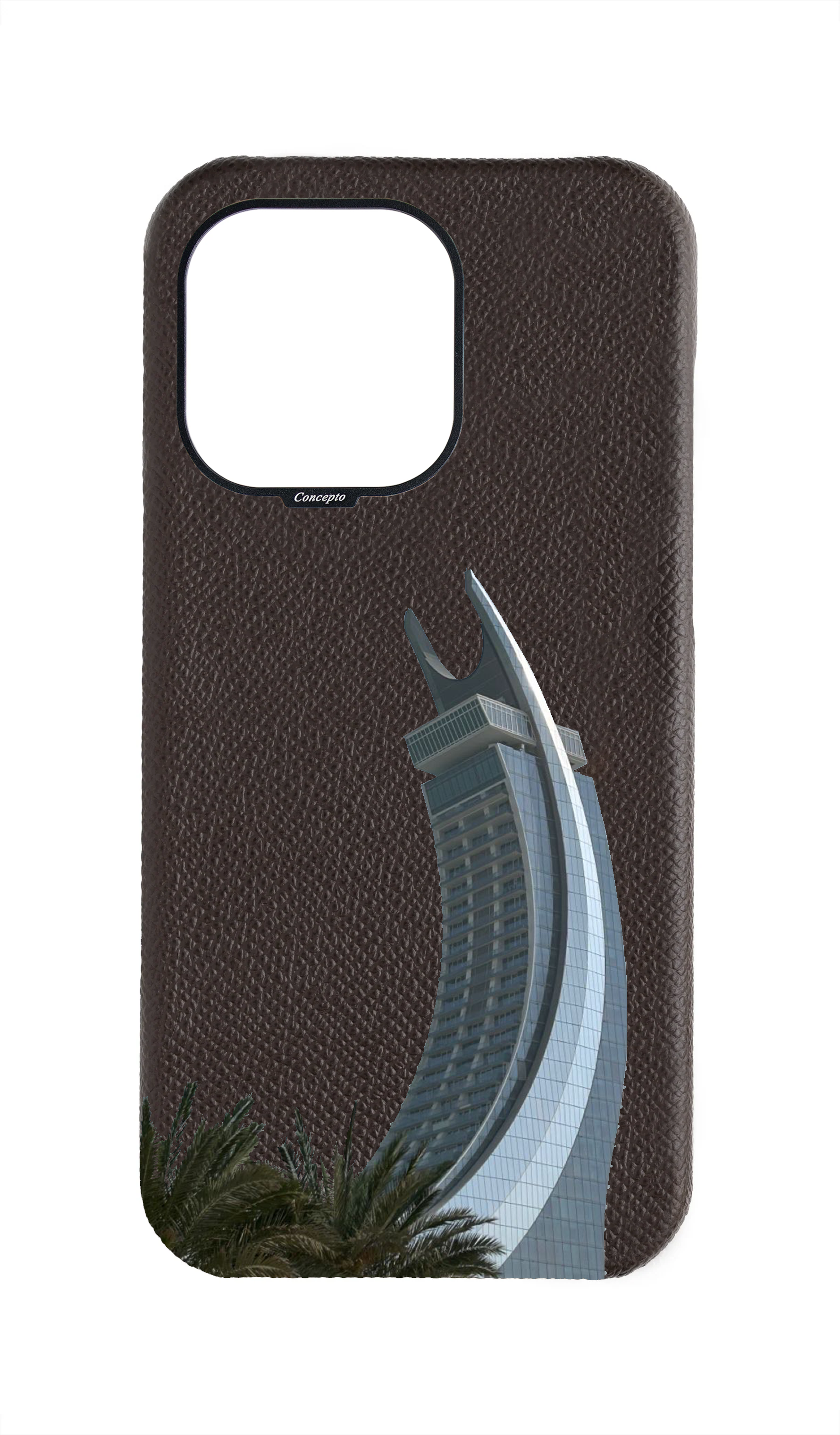 Brown Strapless Epsom Case - Lusail