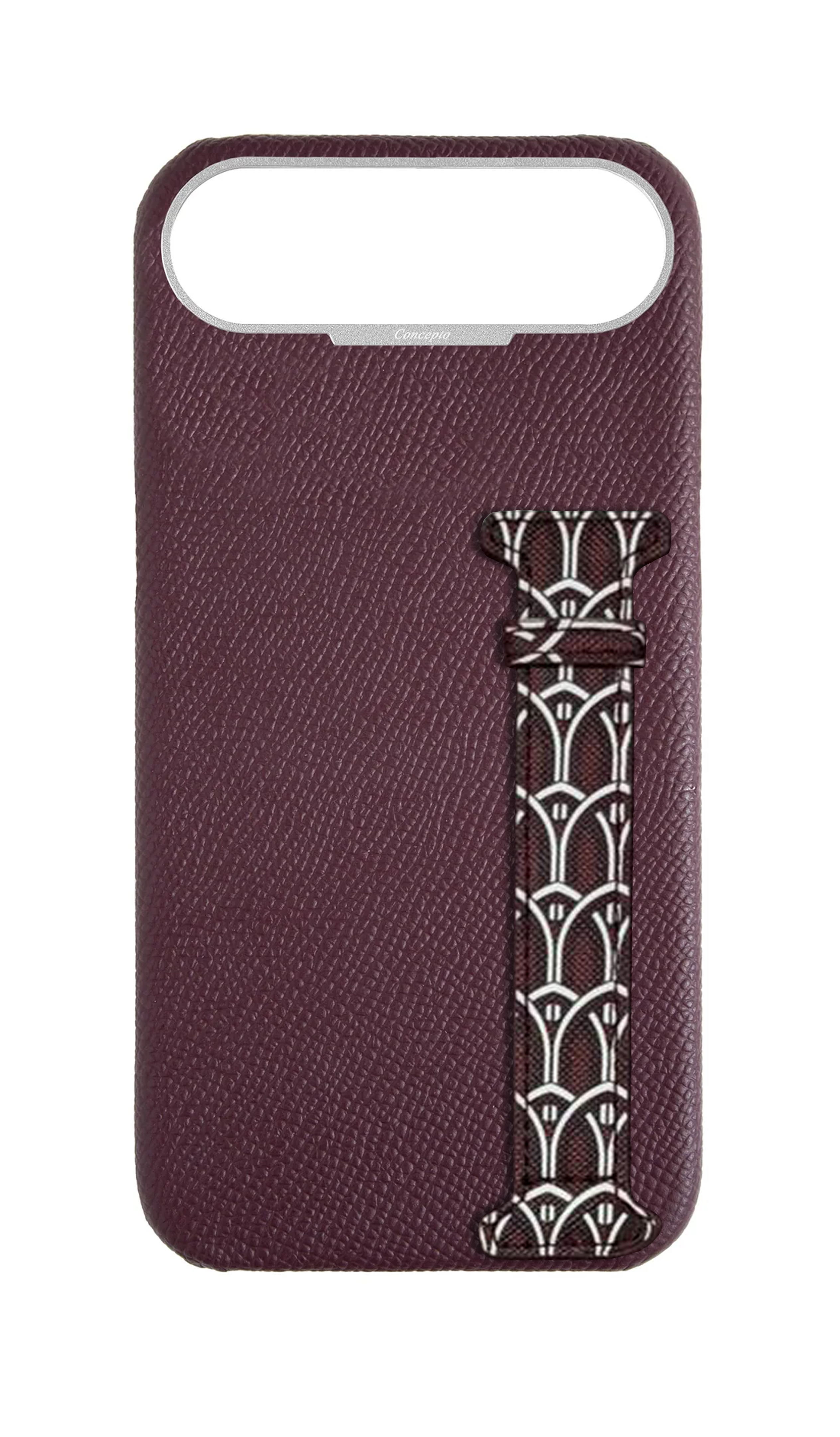 Maroon Monogram Side Strap Case
