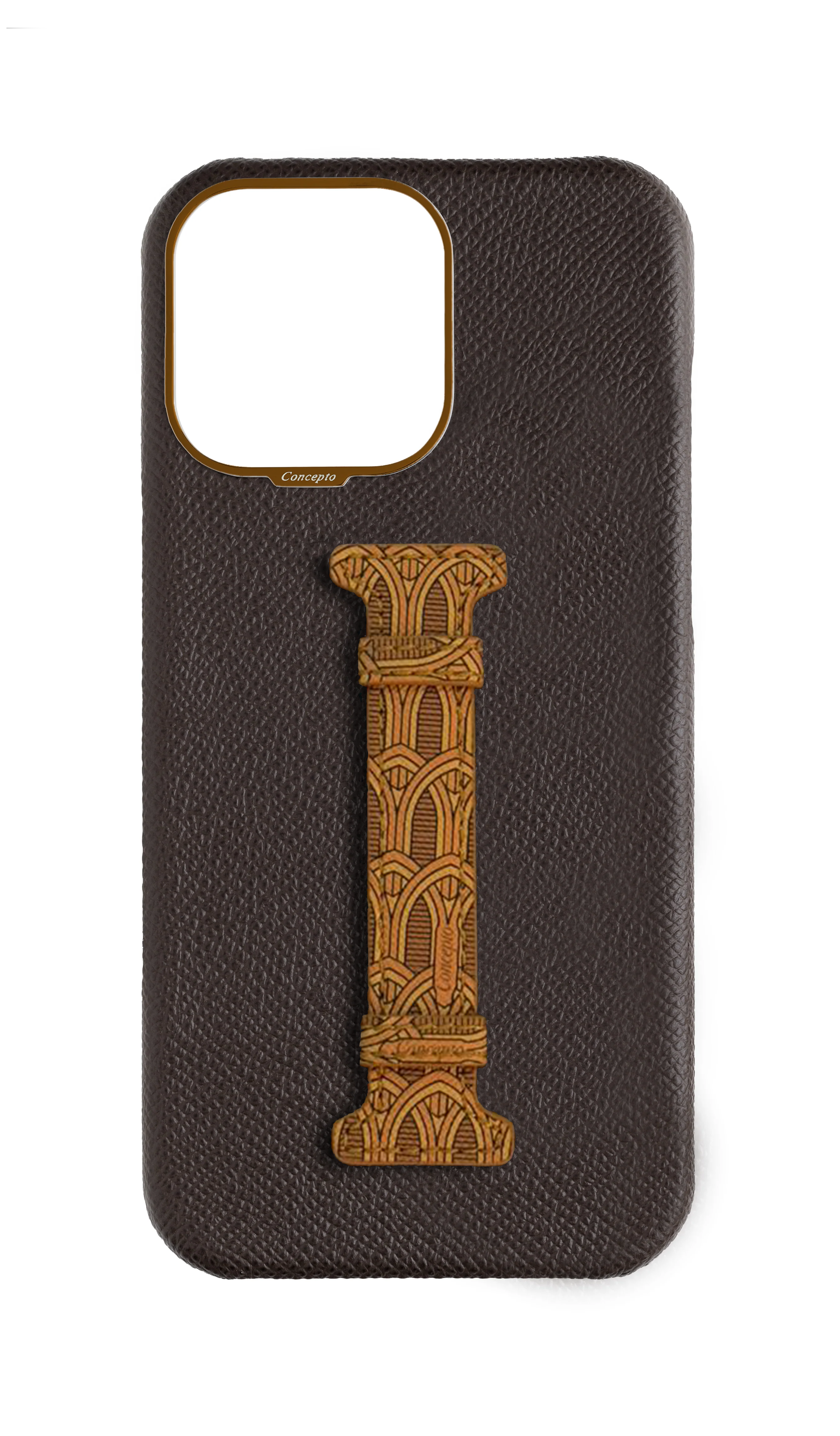 Brown Monogram Middle Strap Case