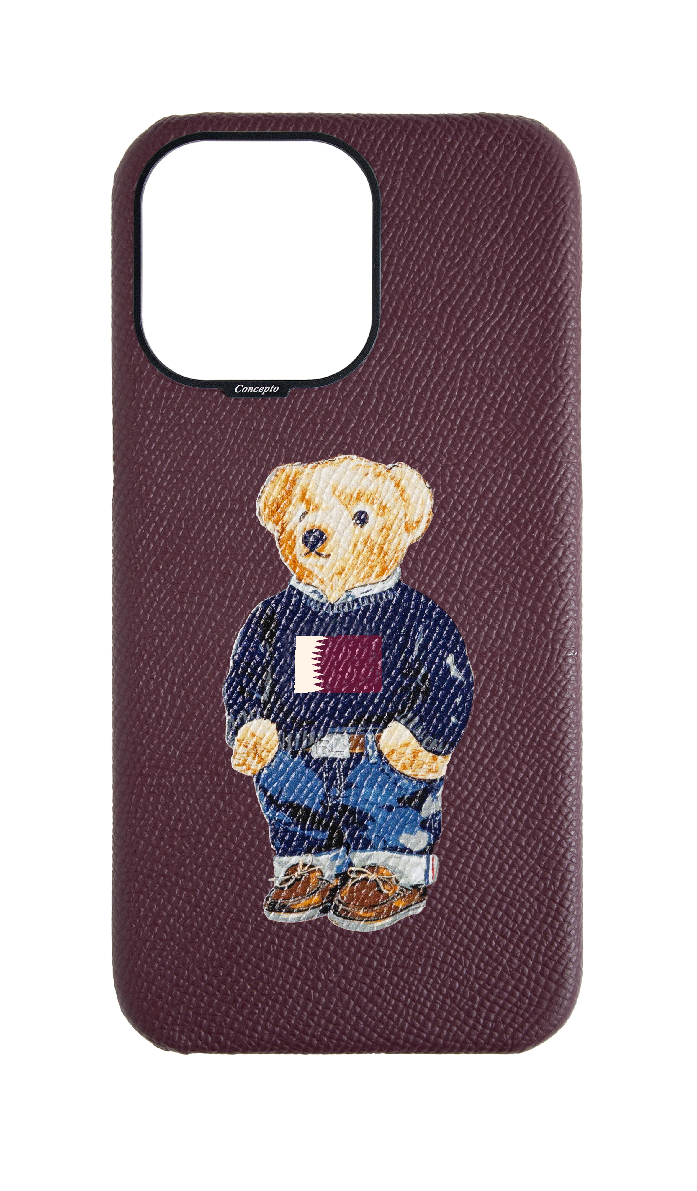 Teddy Maroon Strapless Case (Qatar)