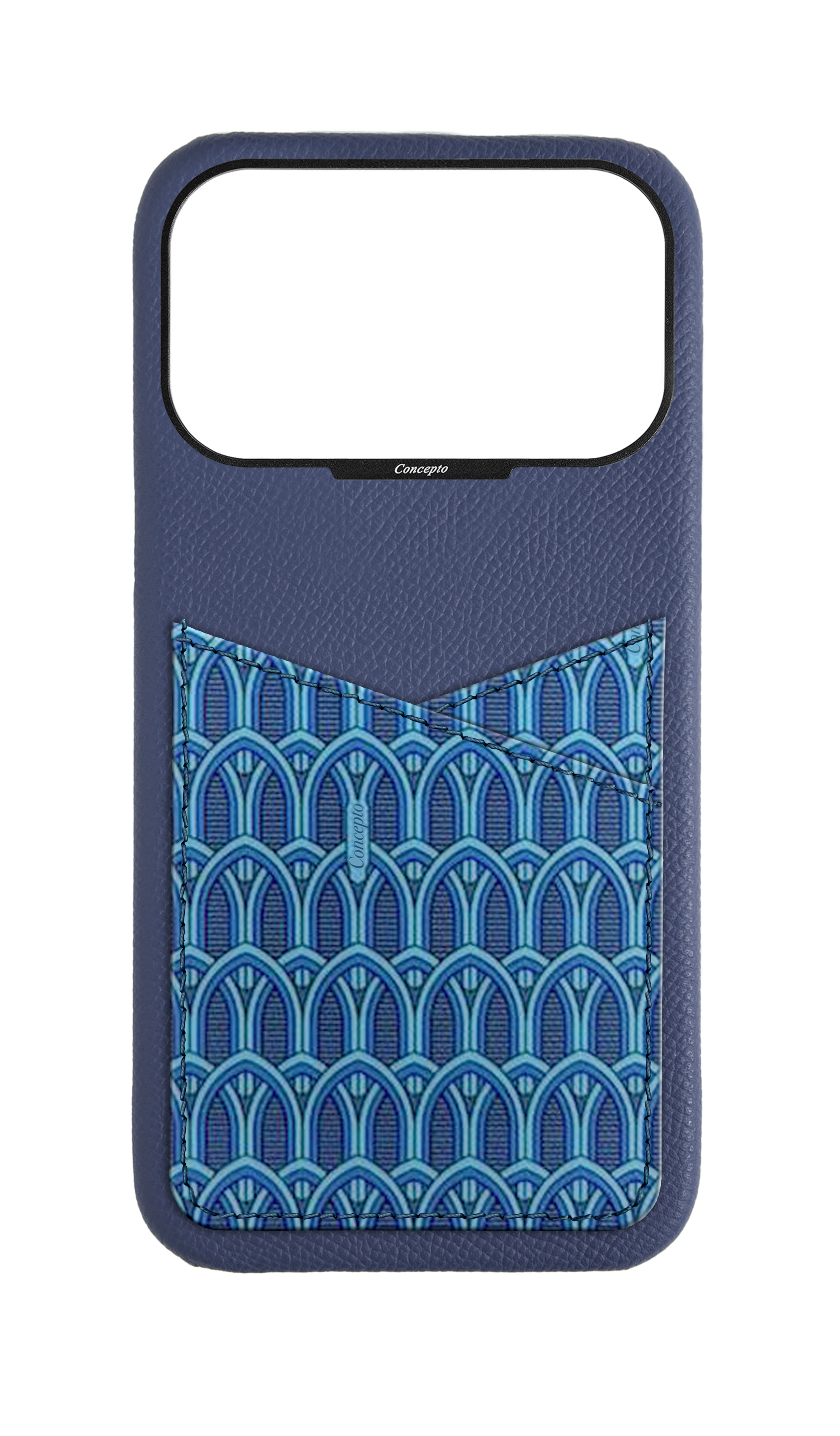 Blue Monogram Pocket Case
