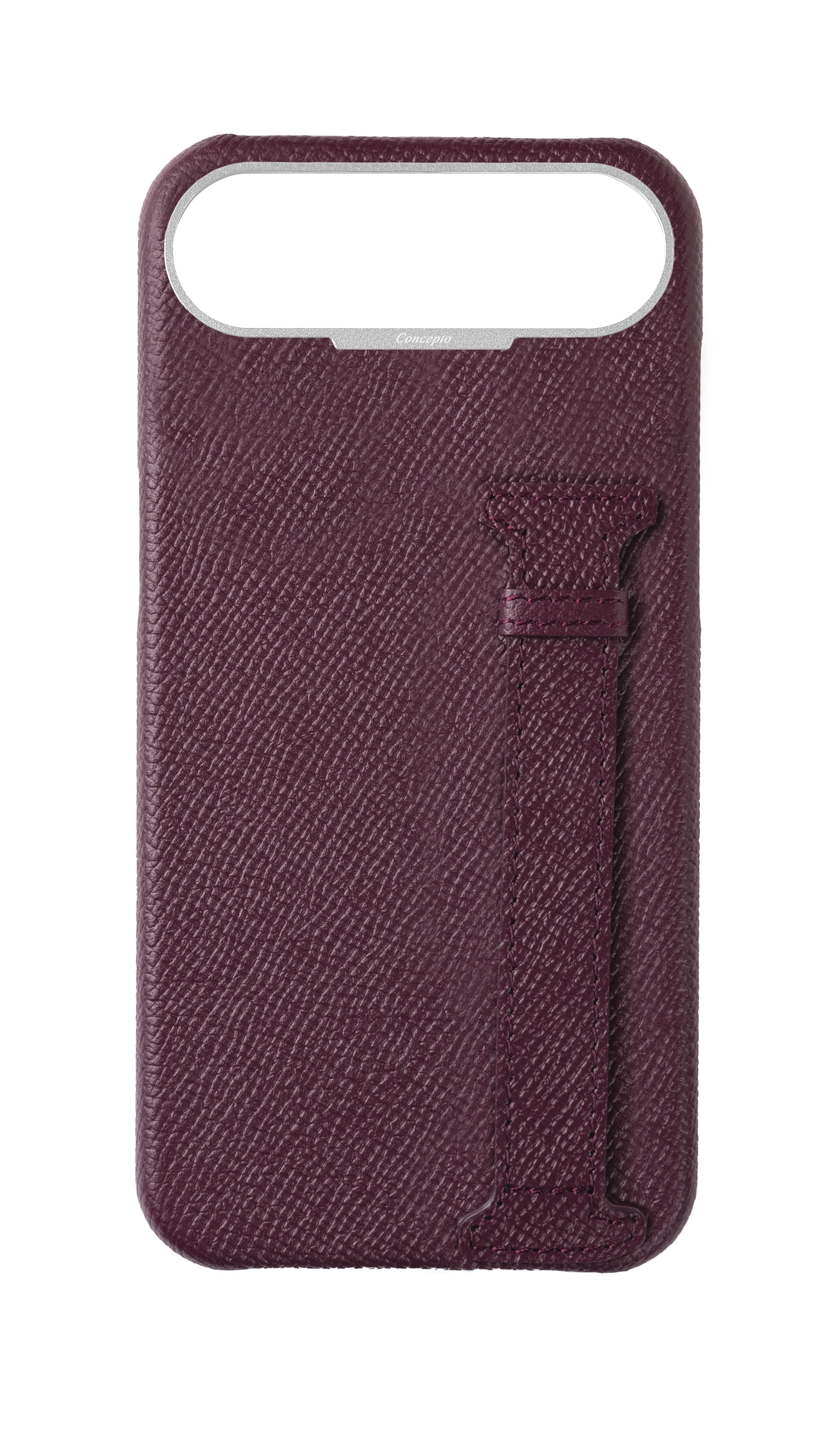 Maroon Epsom Side Strap Case