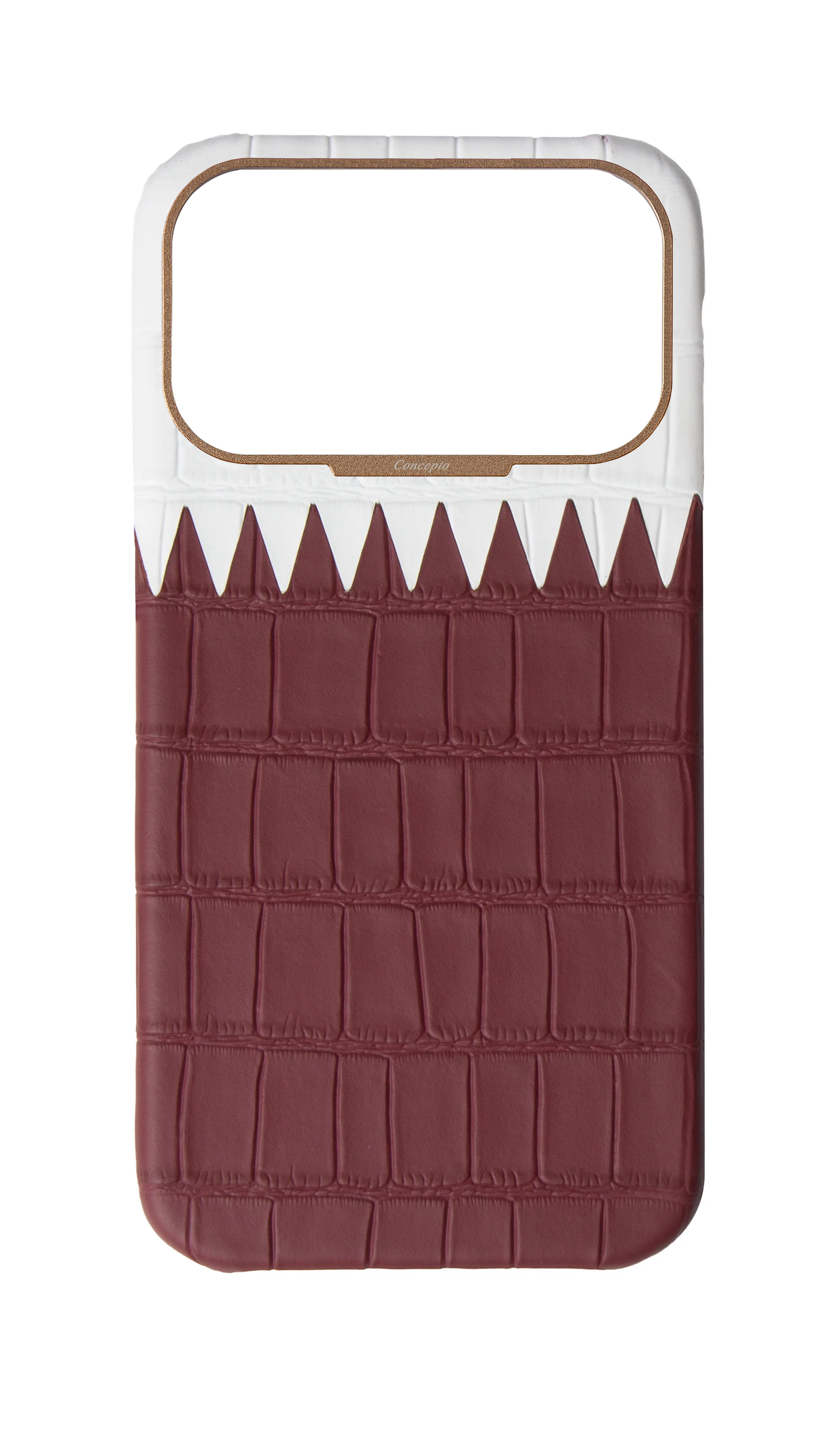Matte Qatar Flag Strapless Embossed Crocodile Case