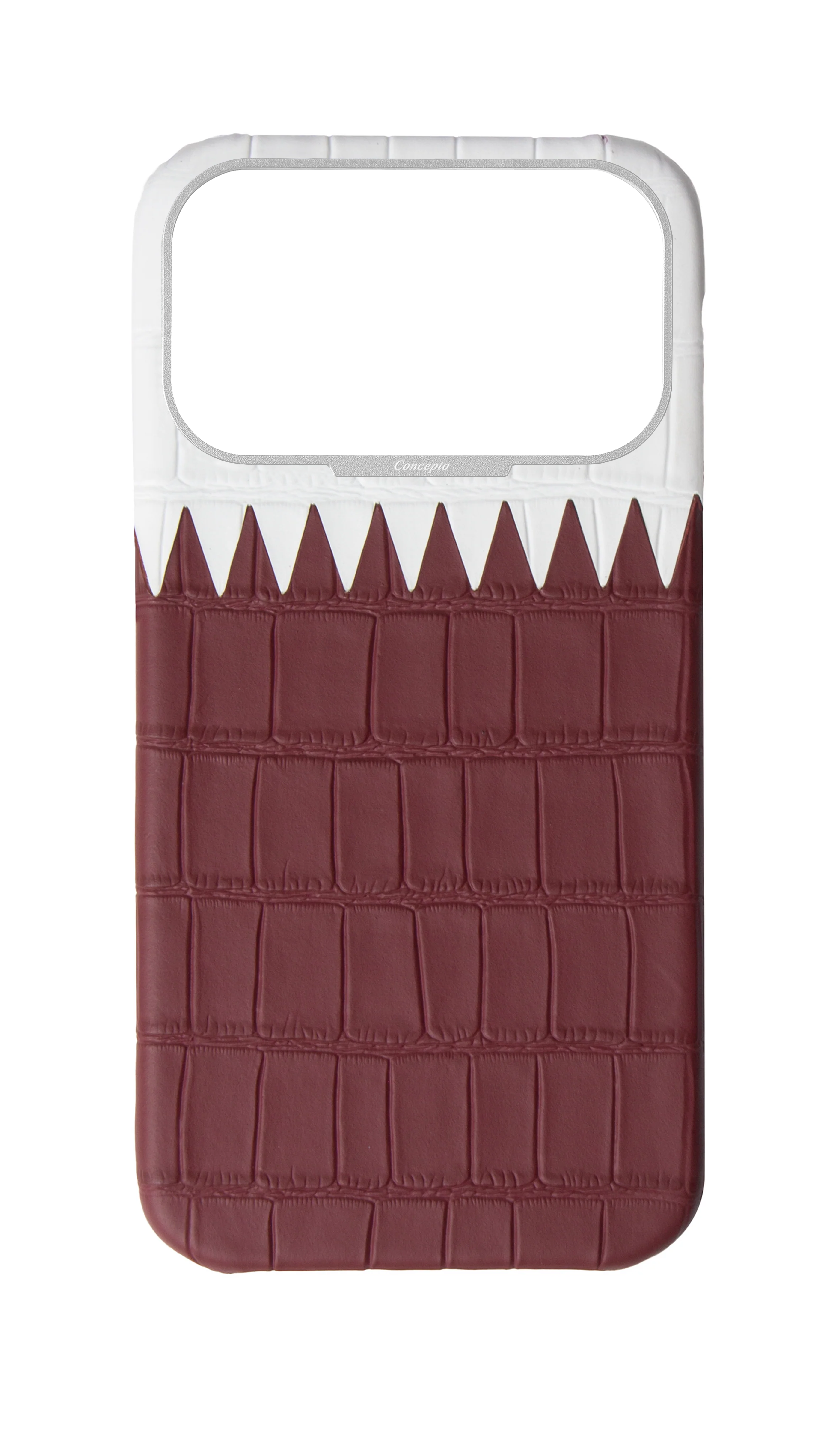 Matte Qatar Flag Strapless Embossed Crocodile Case