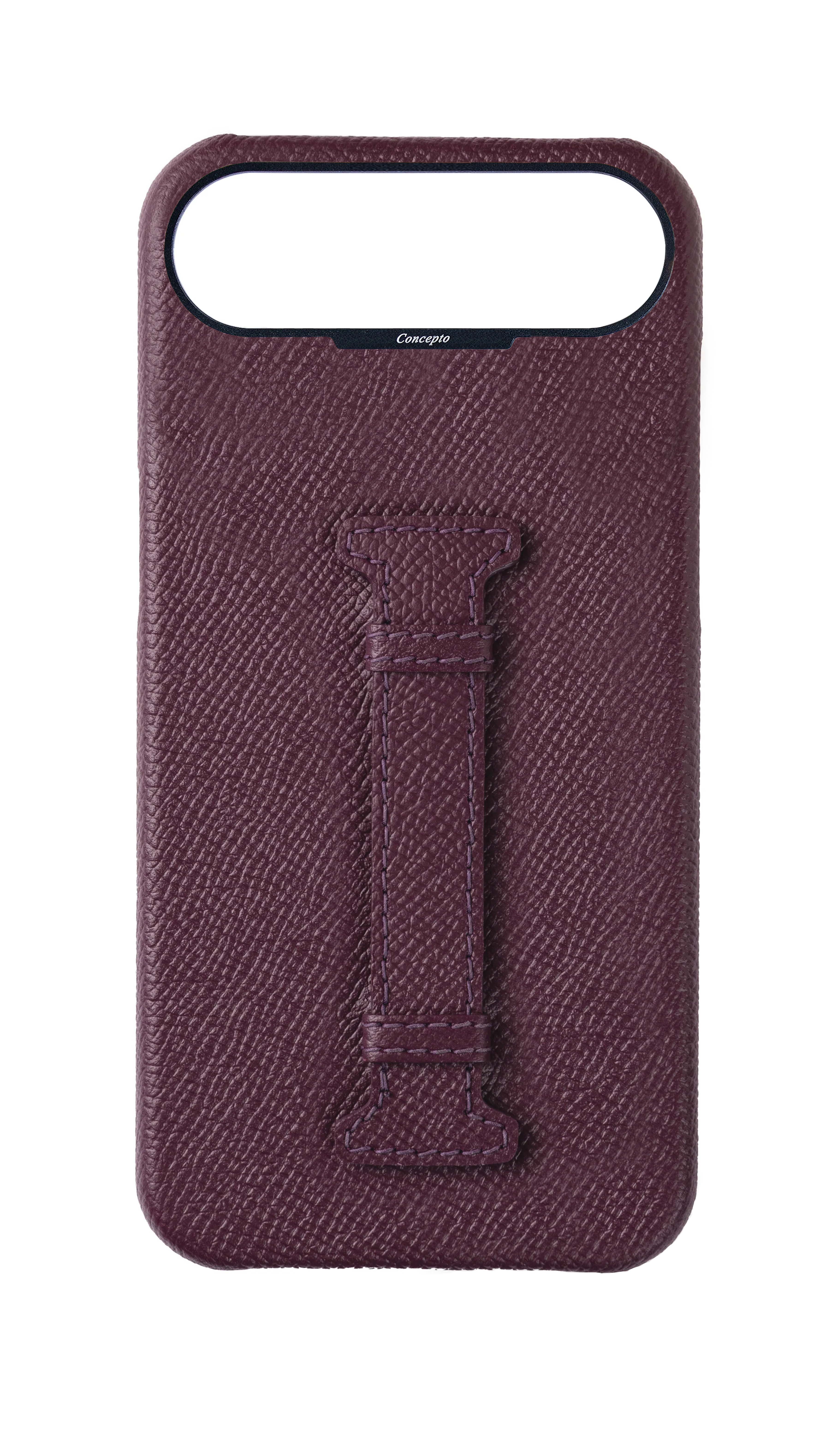 Maroon Epsom Middle Strap Case