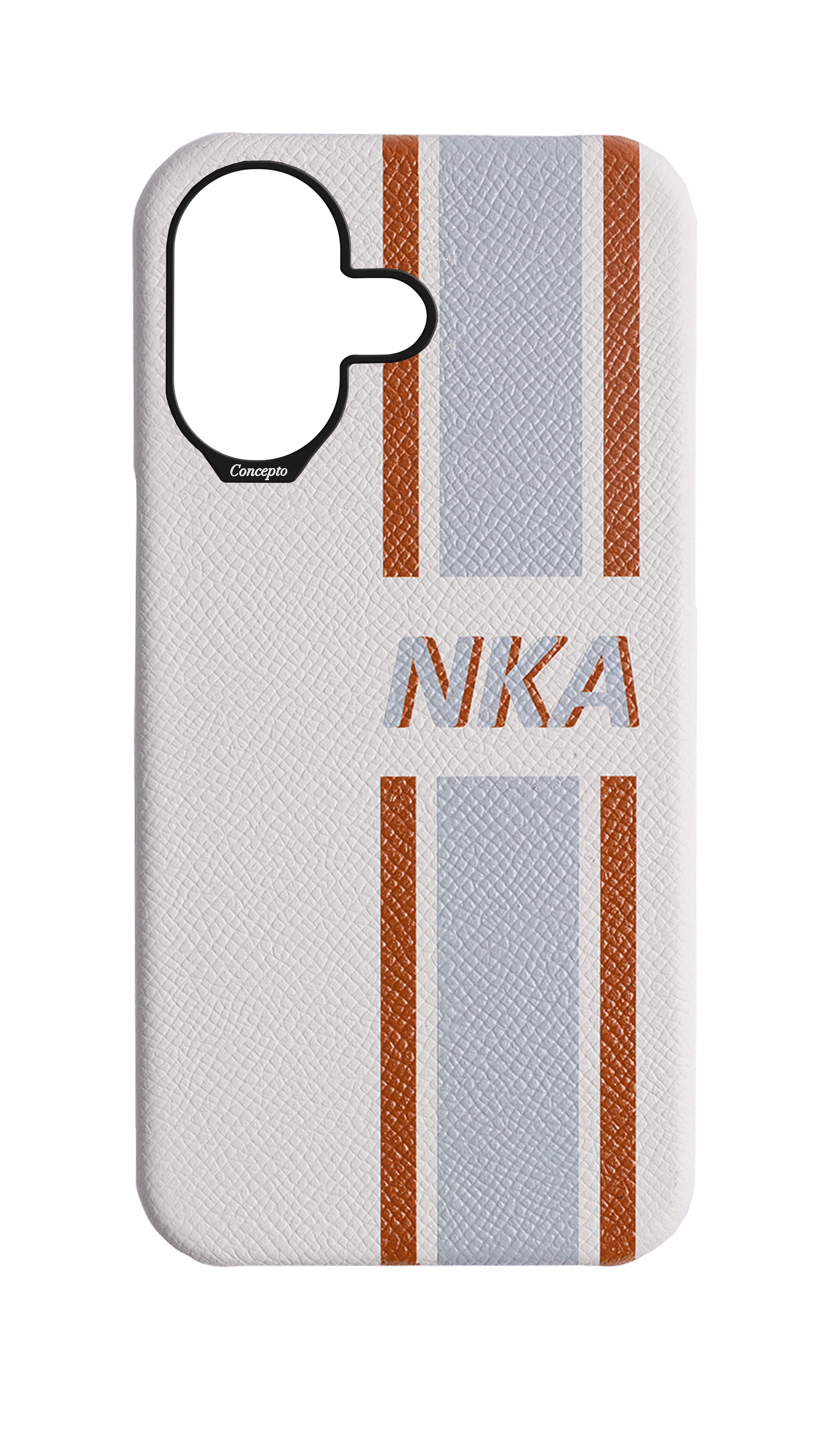 Striped White Strapless Case