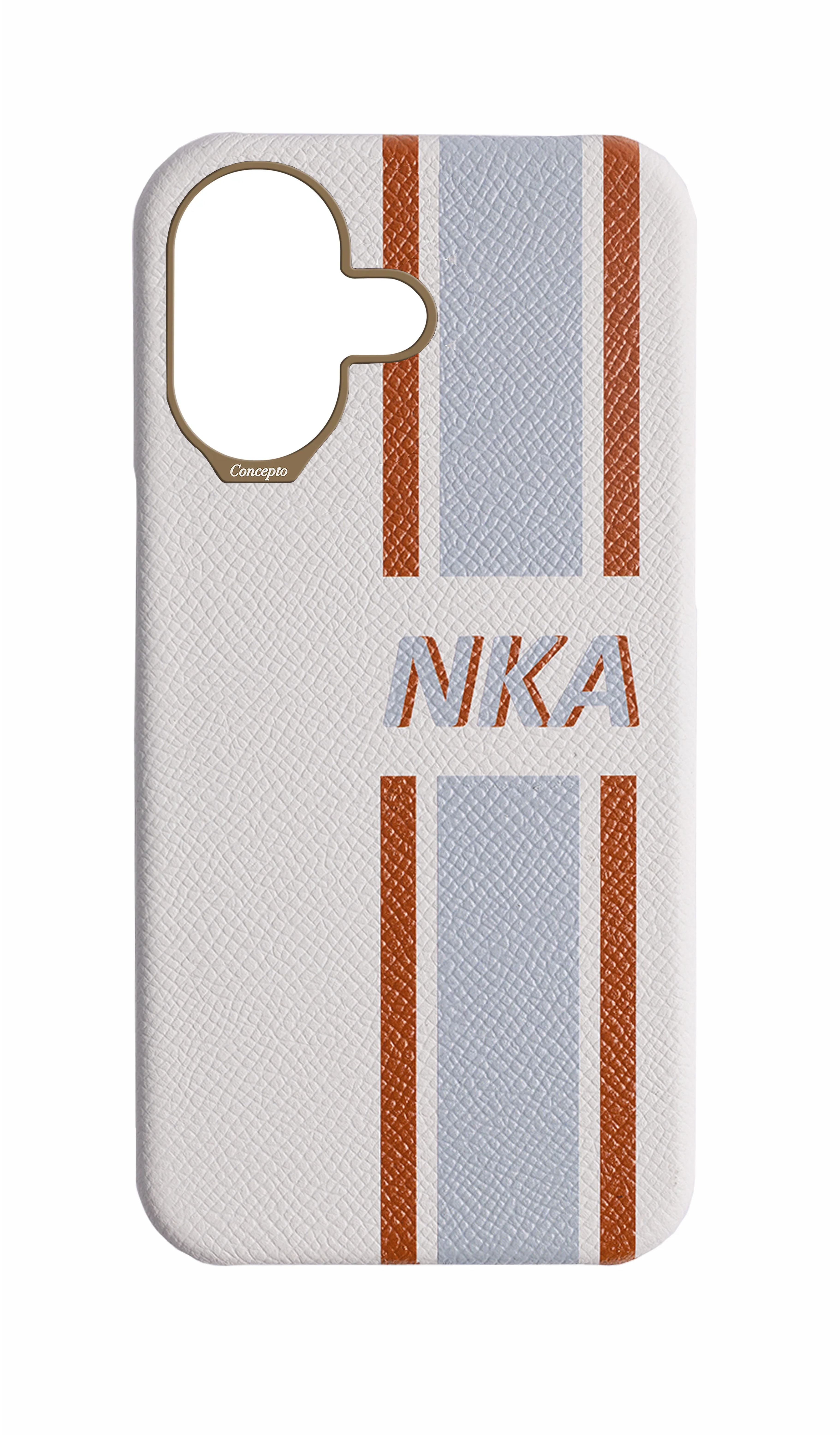 Striped White Strapless Case