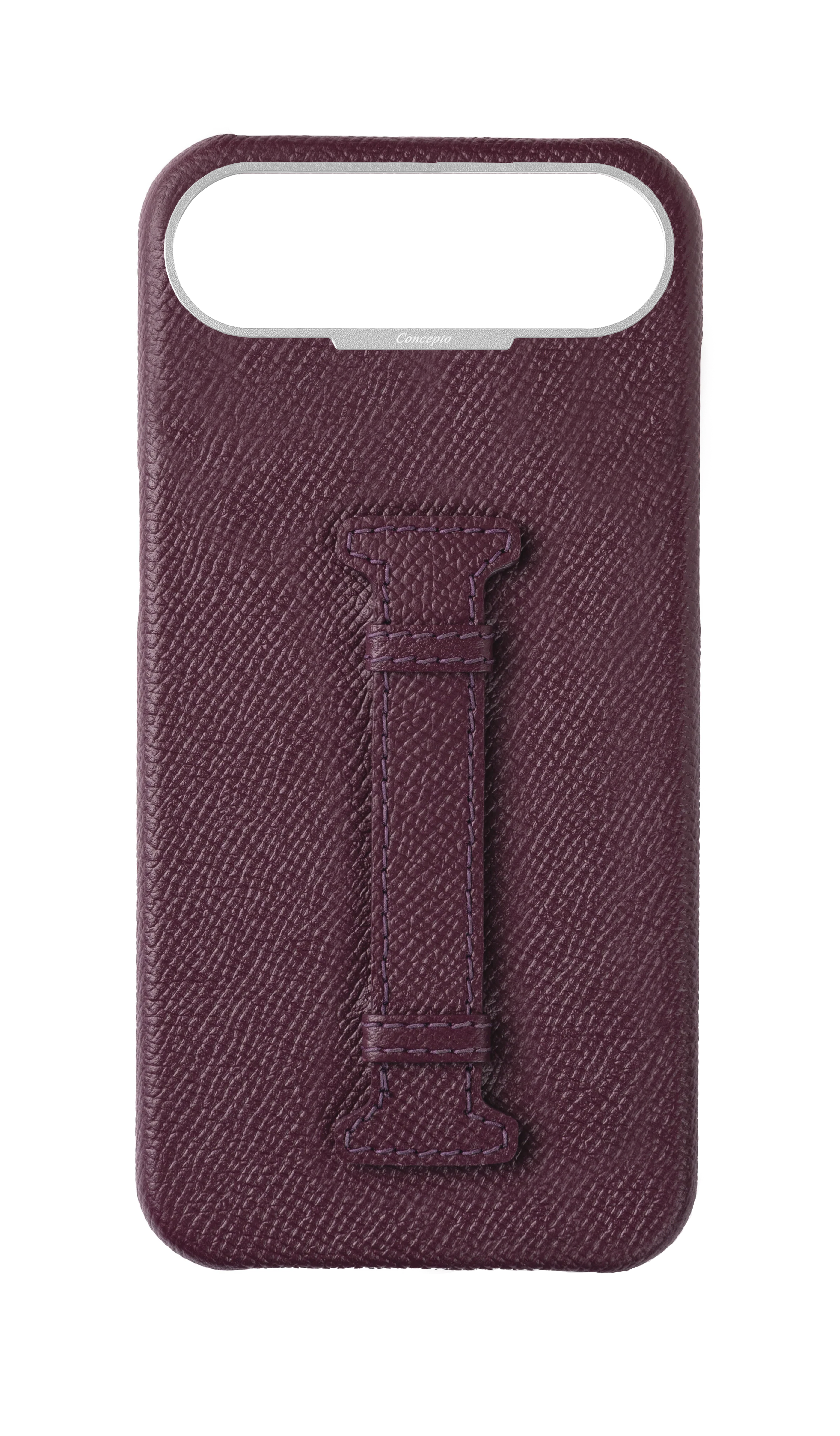 Maroon Epsom Middle Strap Case