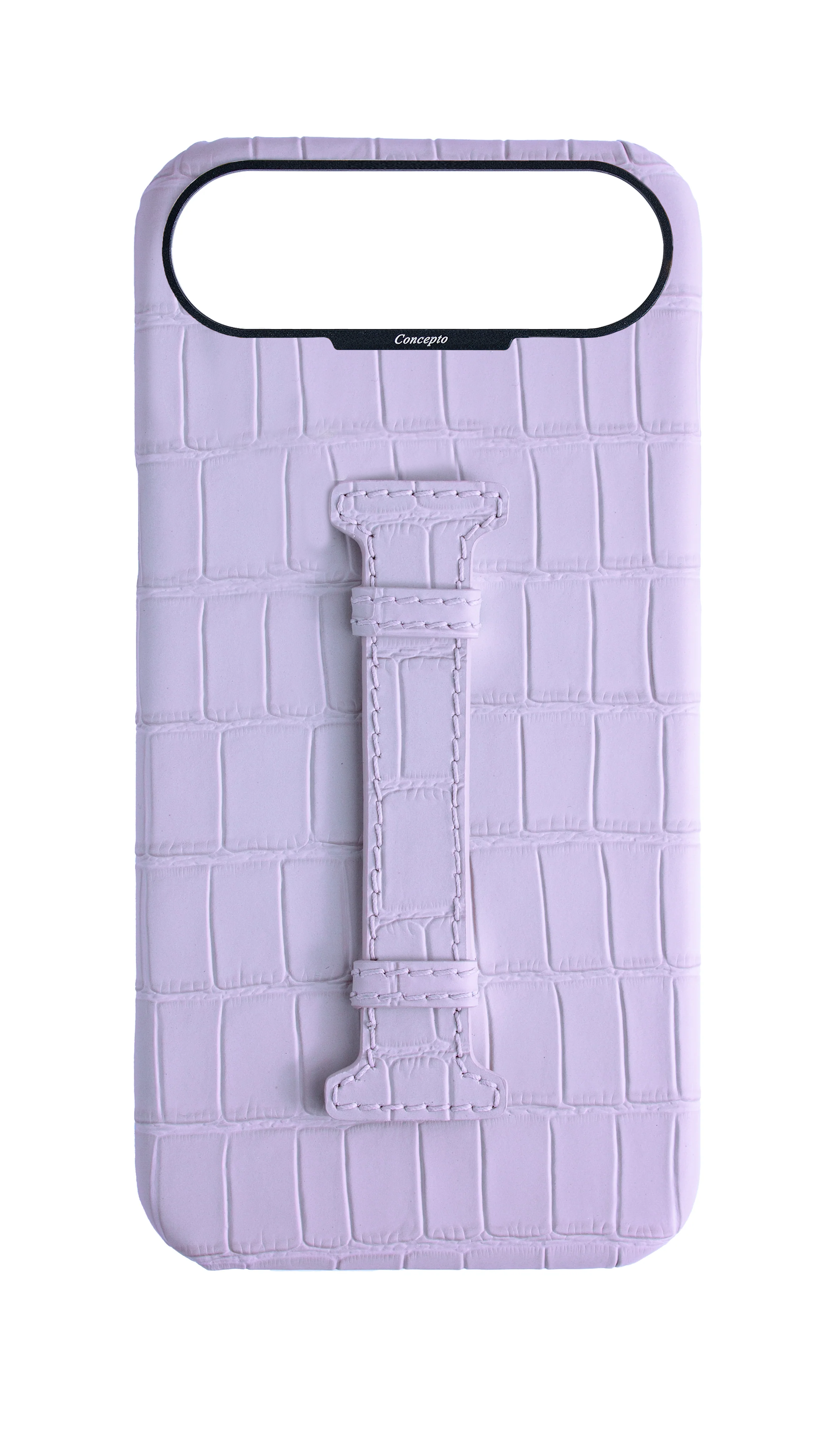 Matte Lilac Embossed Crocodile Case