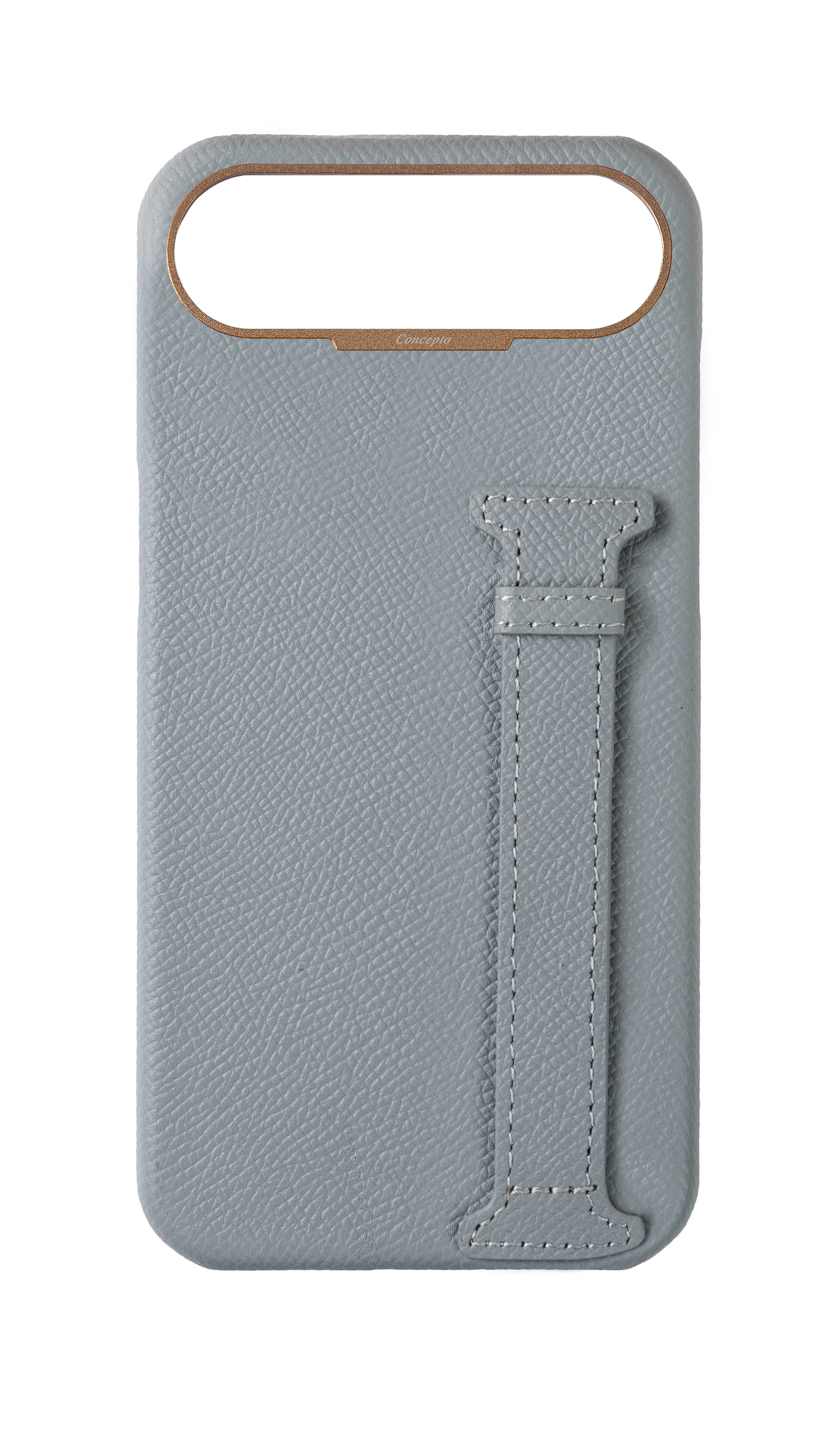 Light Blue Epsom Side Strap Case