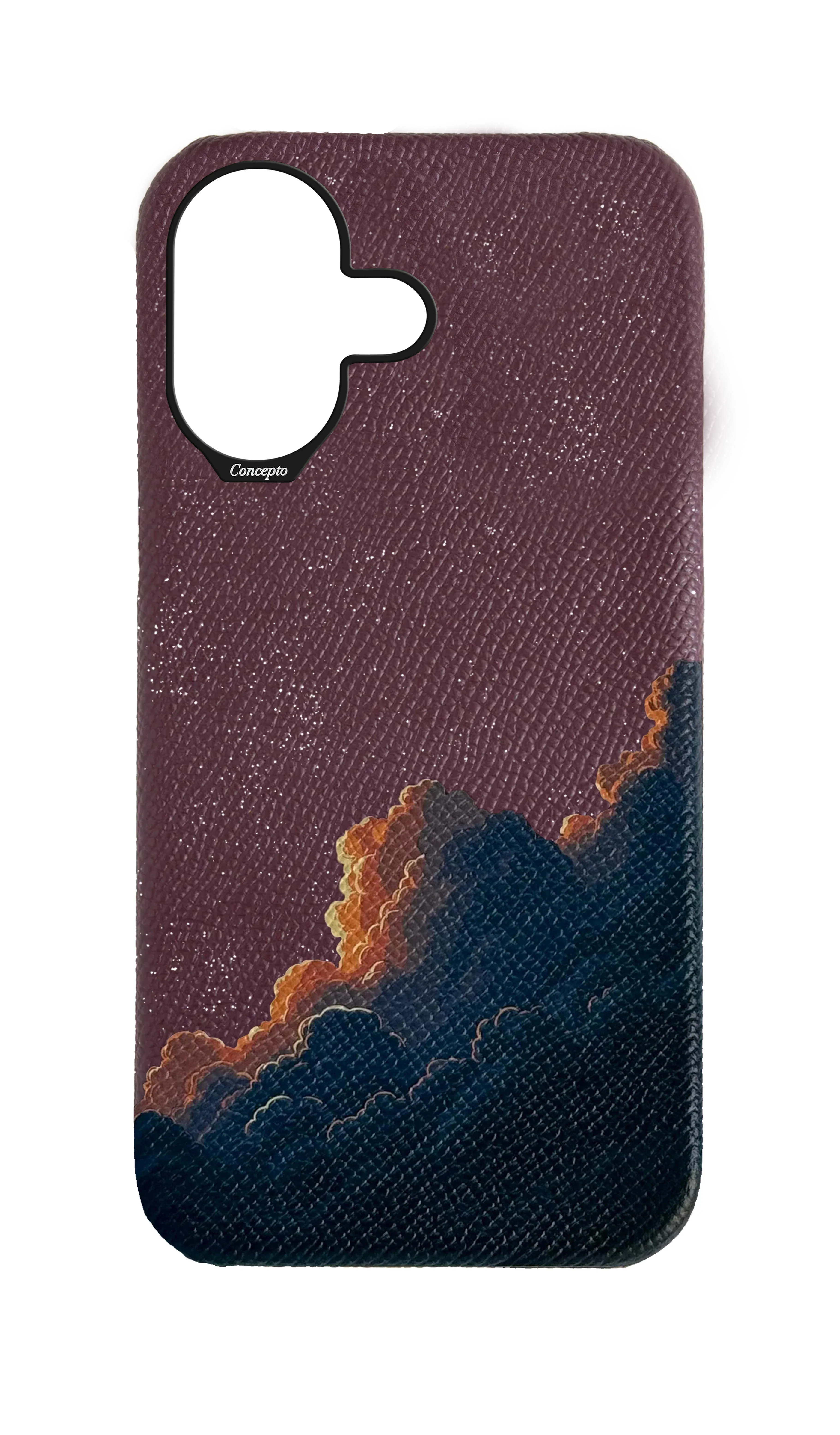 Maroon Strapless Case - Crimson Crescent