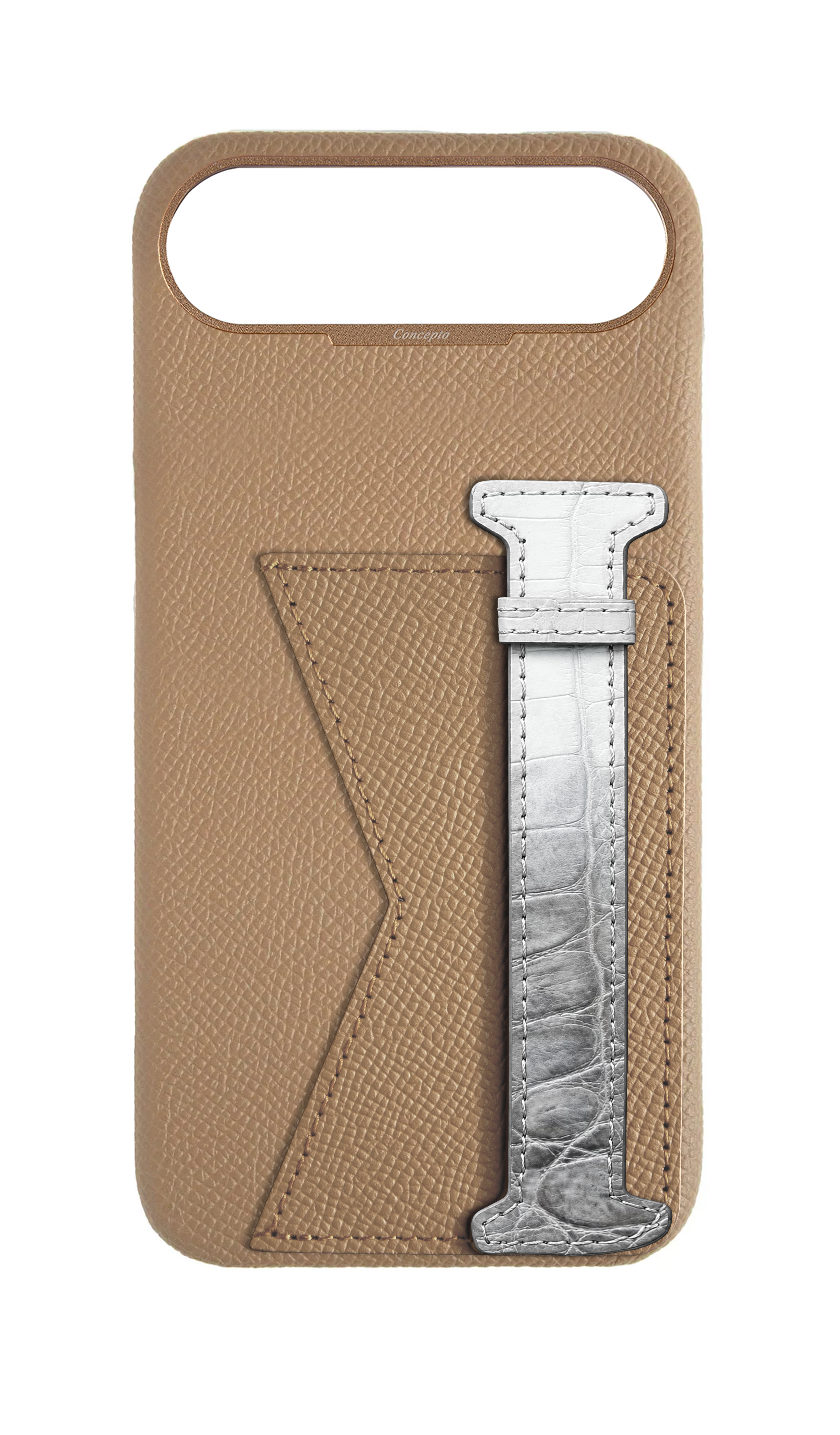 Beige Himalayan Exotic Crocodile Duo Case