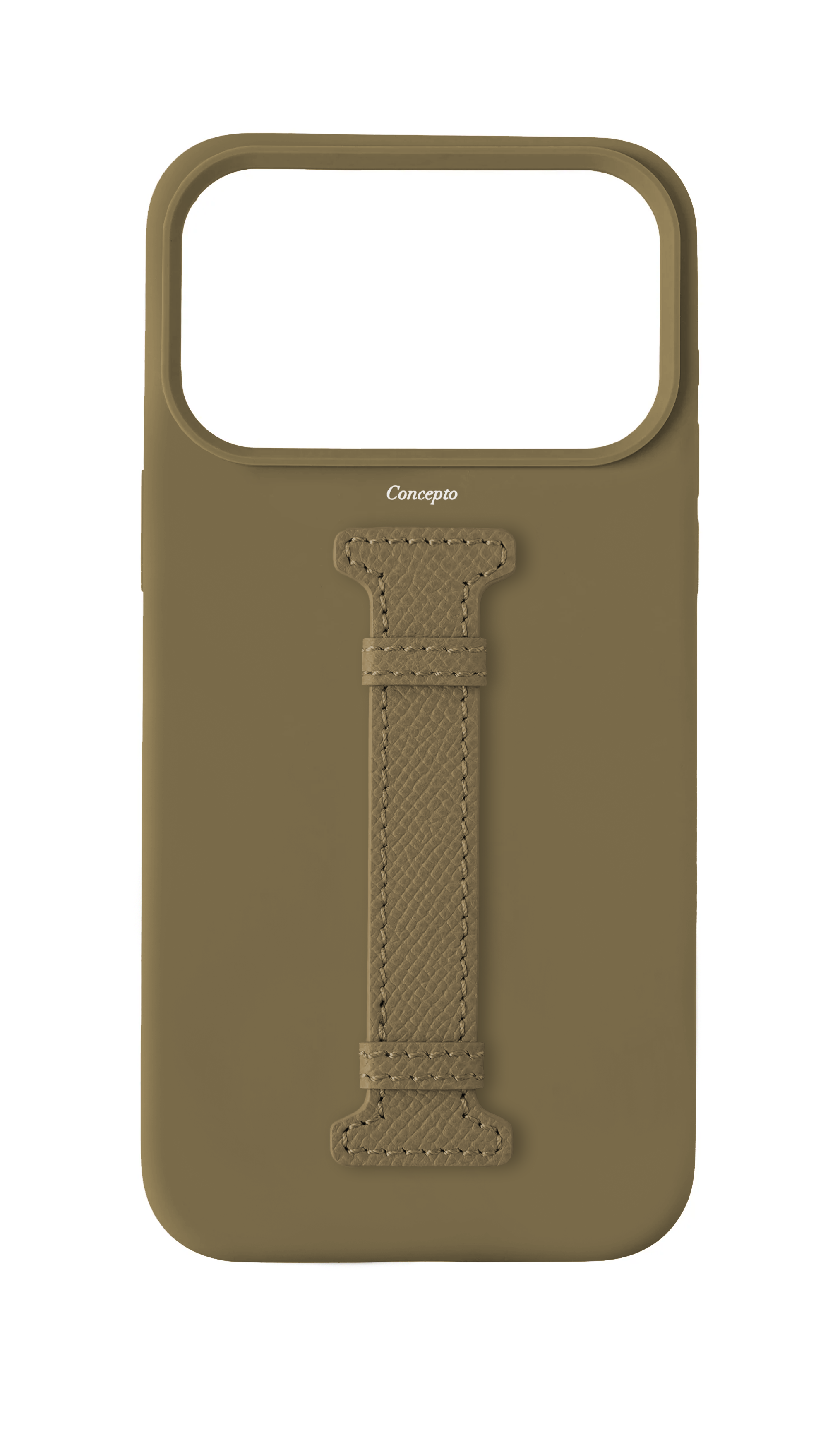 Taupe Silicon Middle Strap Case