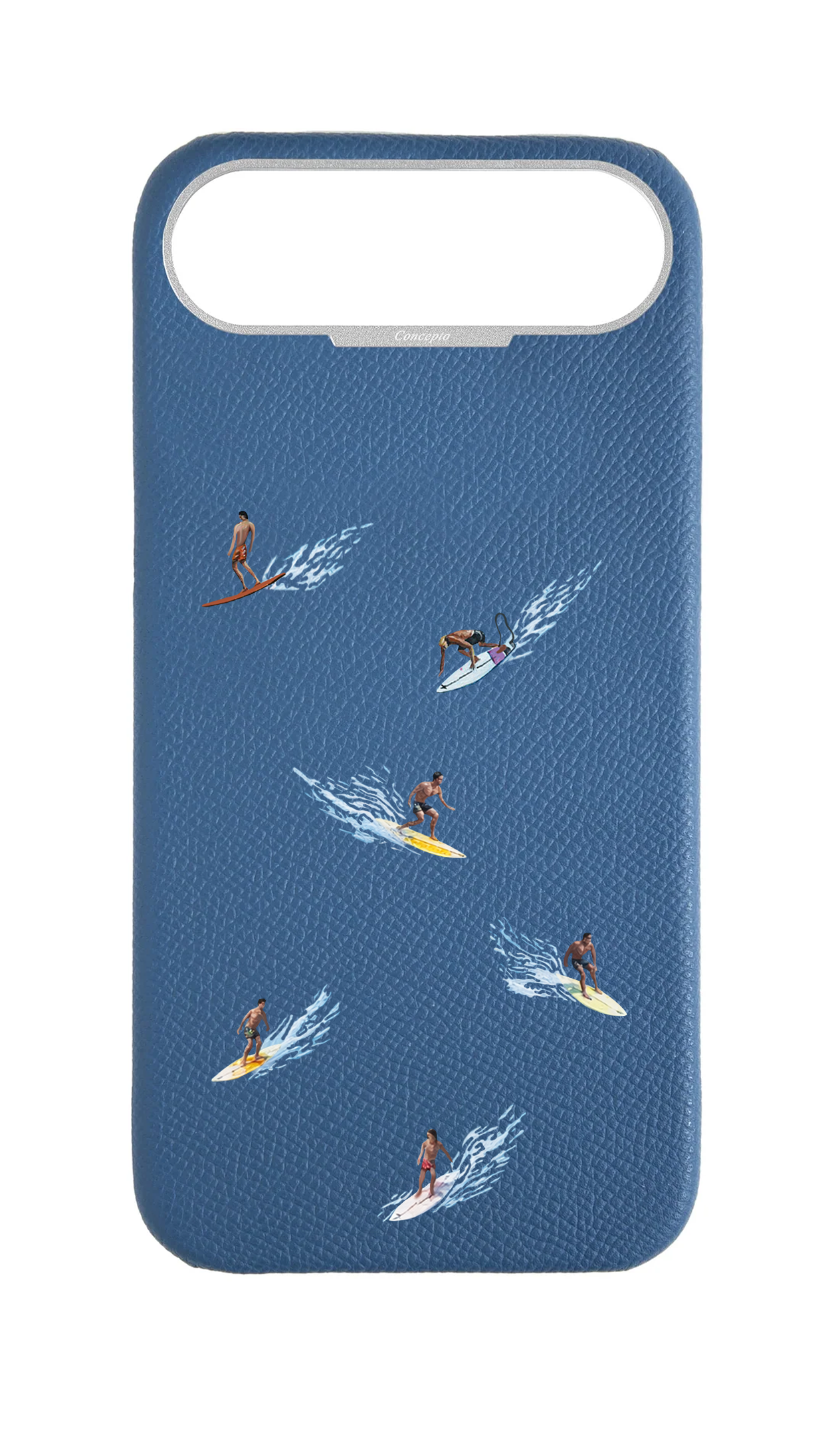 Blue Strapless Epsom Case - Surf