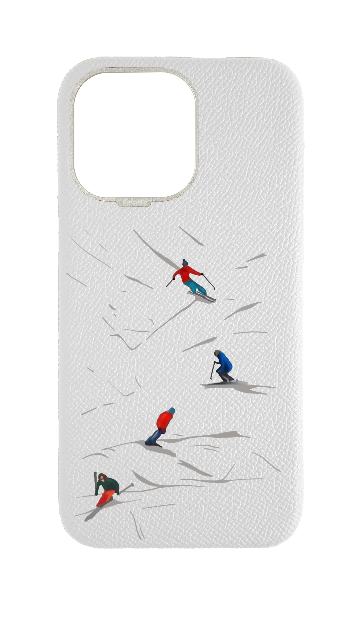 White Strapless Case - Downhill Ski