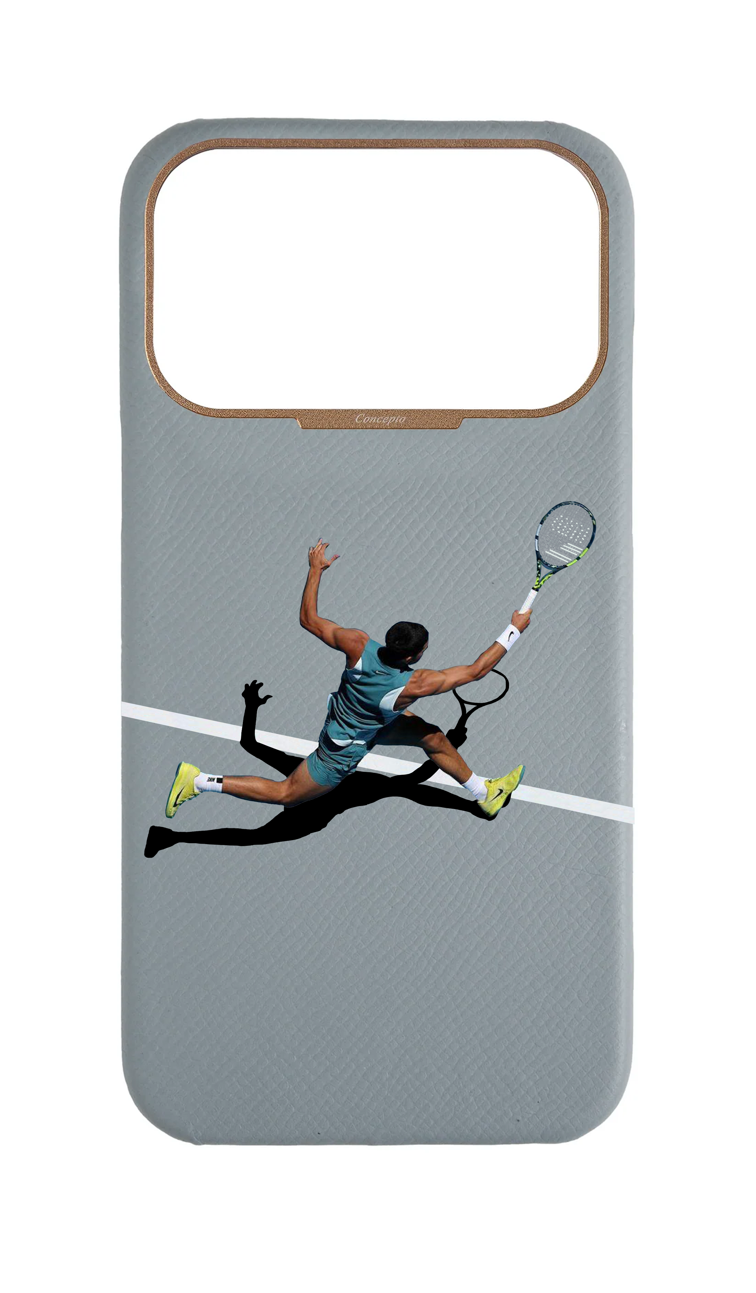 Light Blue Grey Strapless Case - Match Point