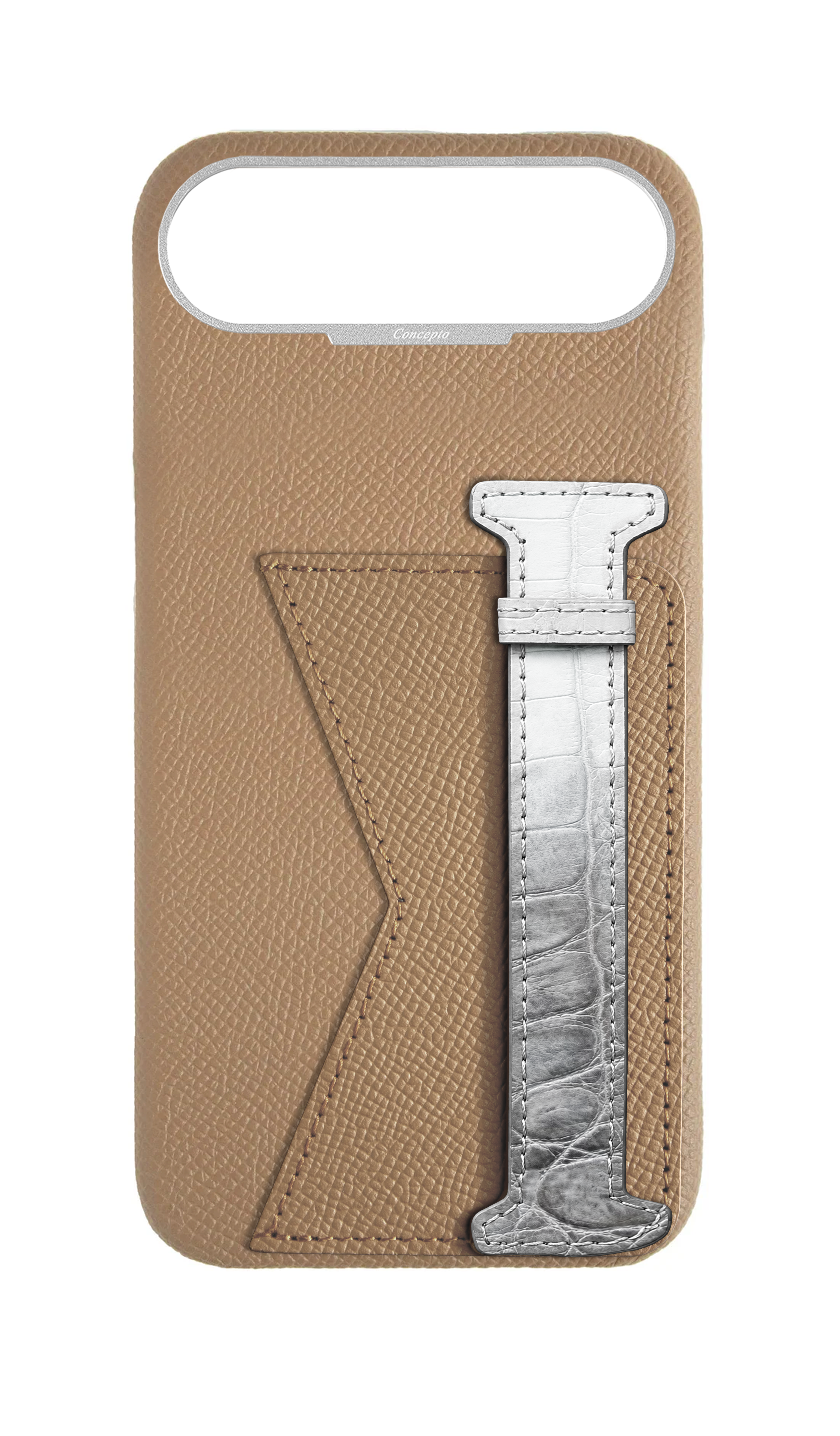 Beige Himalayan Exotic Crocodile Duo Case