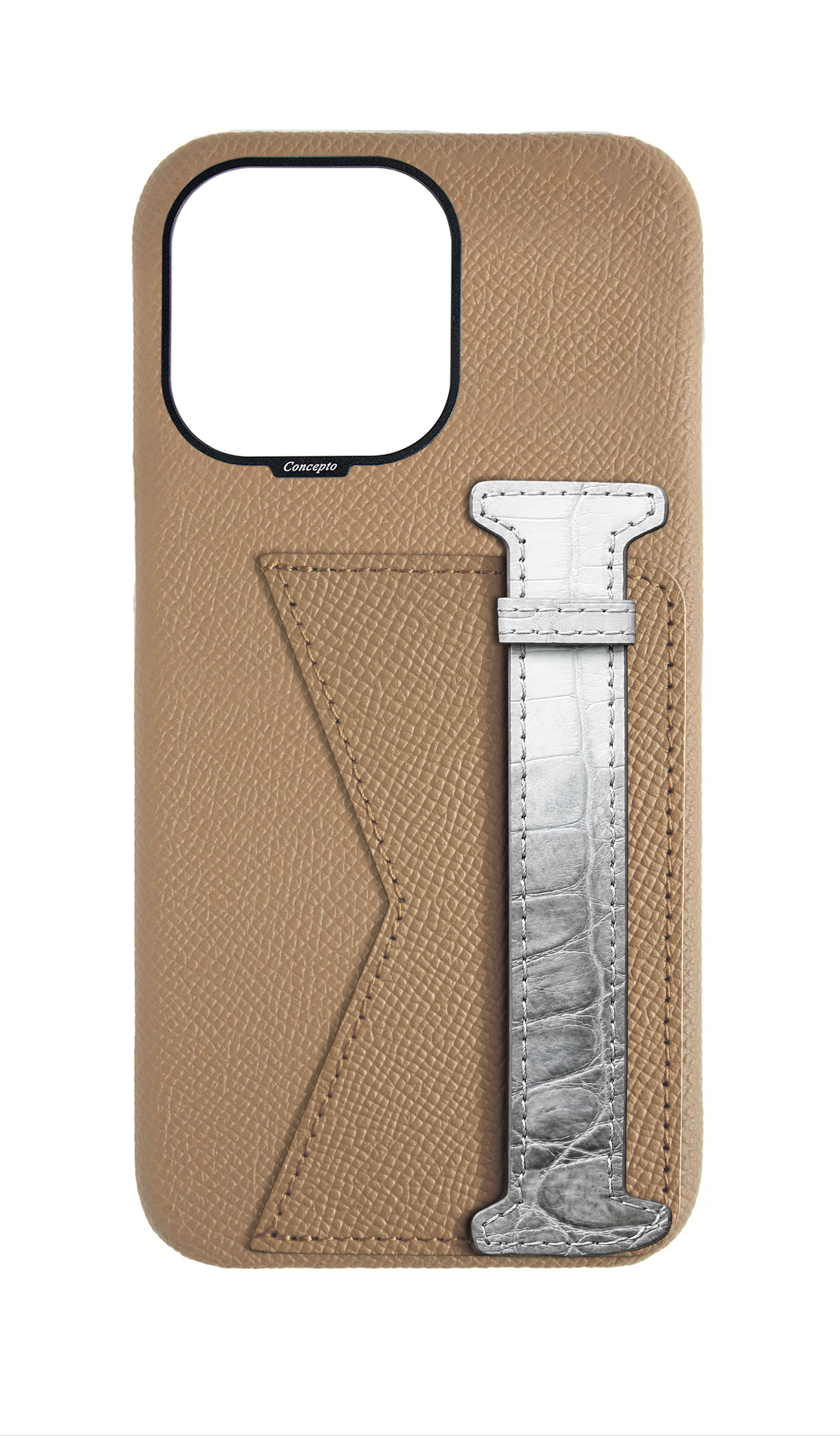 Beige Himalayan Exotic Crocodile Duo Case