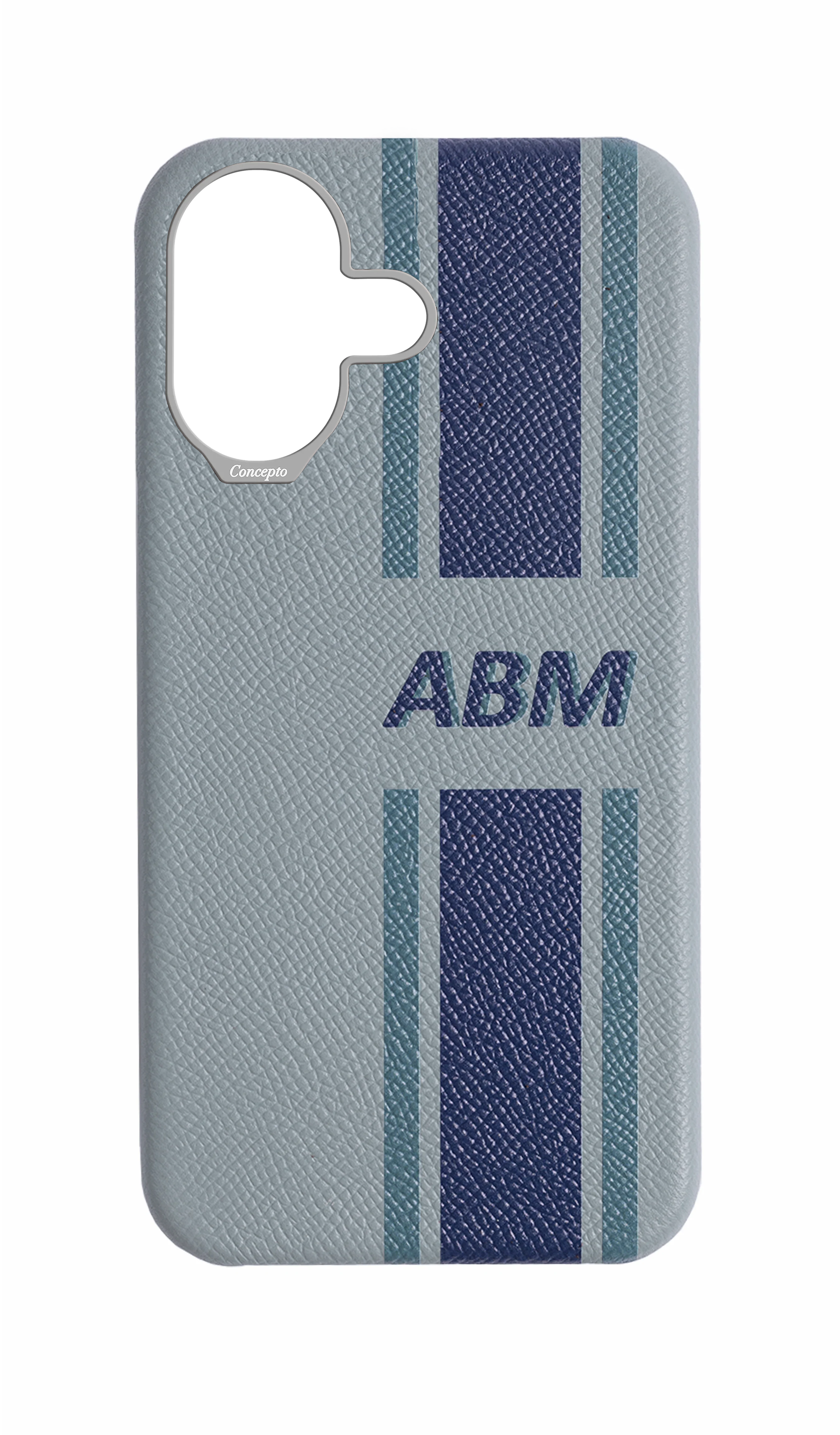 Striped Light Blue Grey Strapless Case