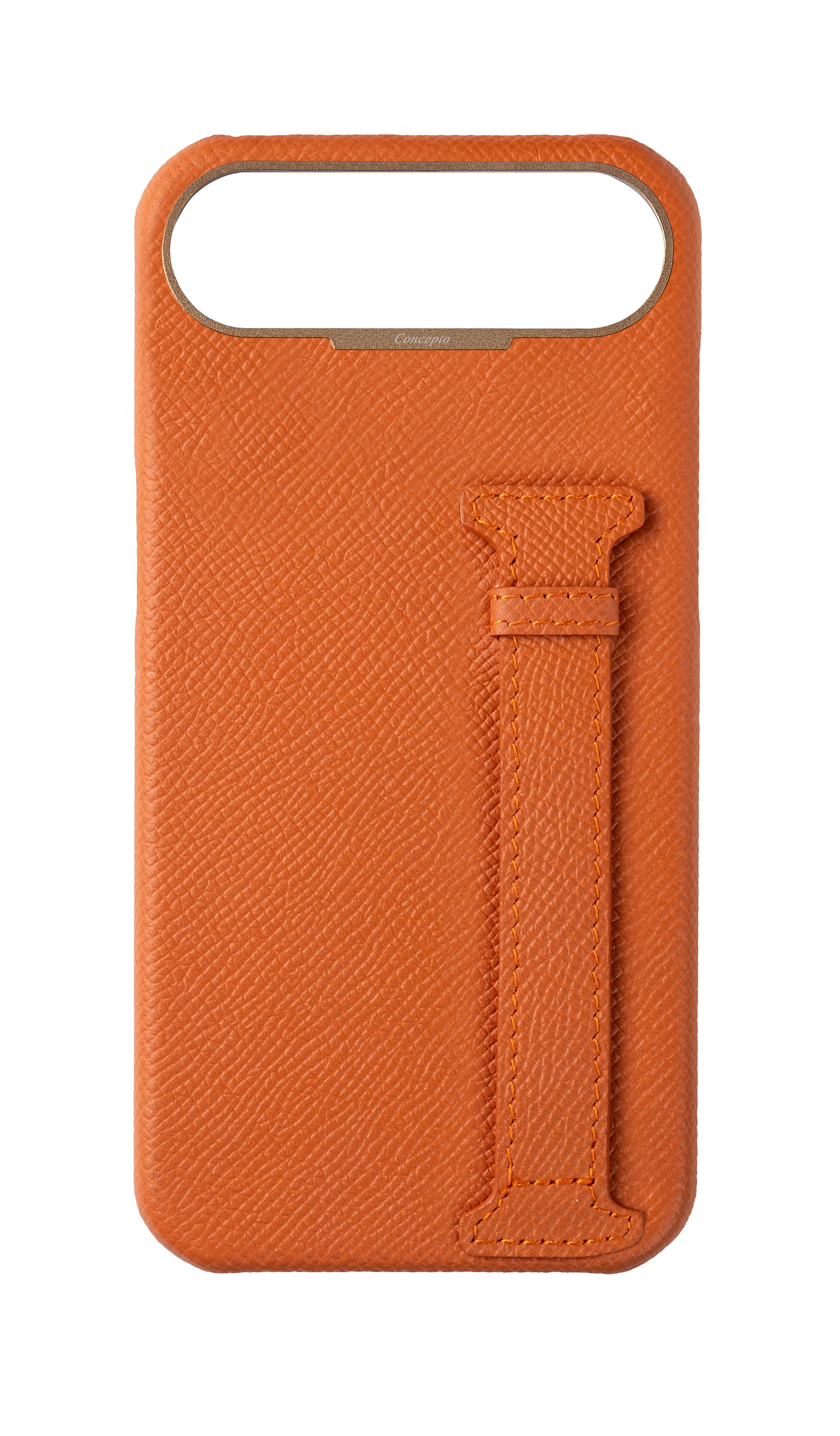 Orange Epsom Side Strap Case