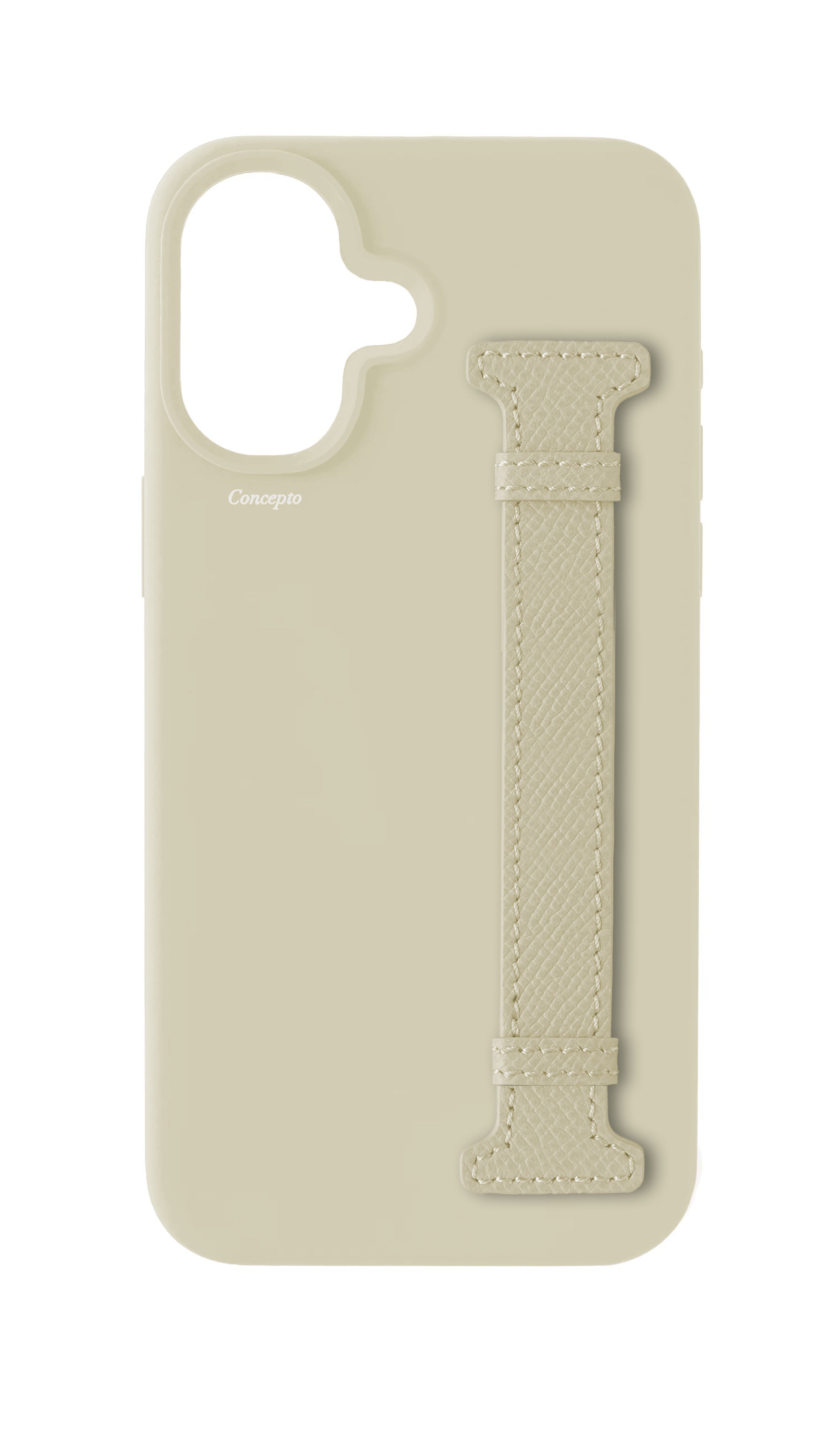White Silicon Side Strap Case
