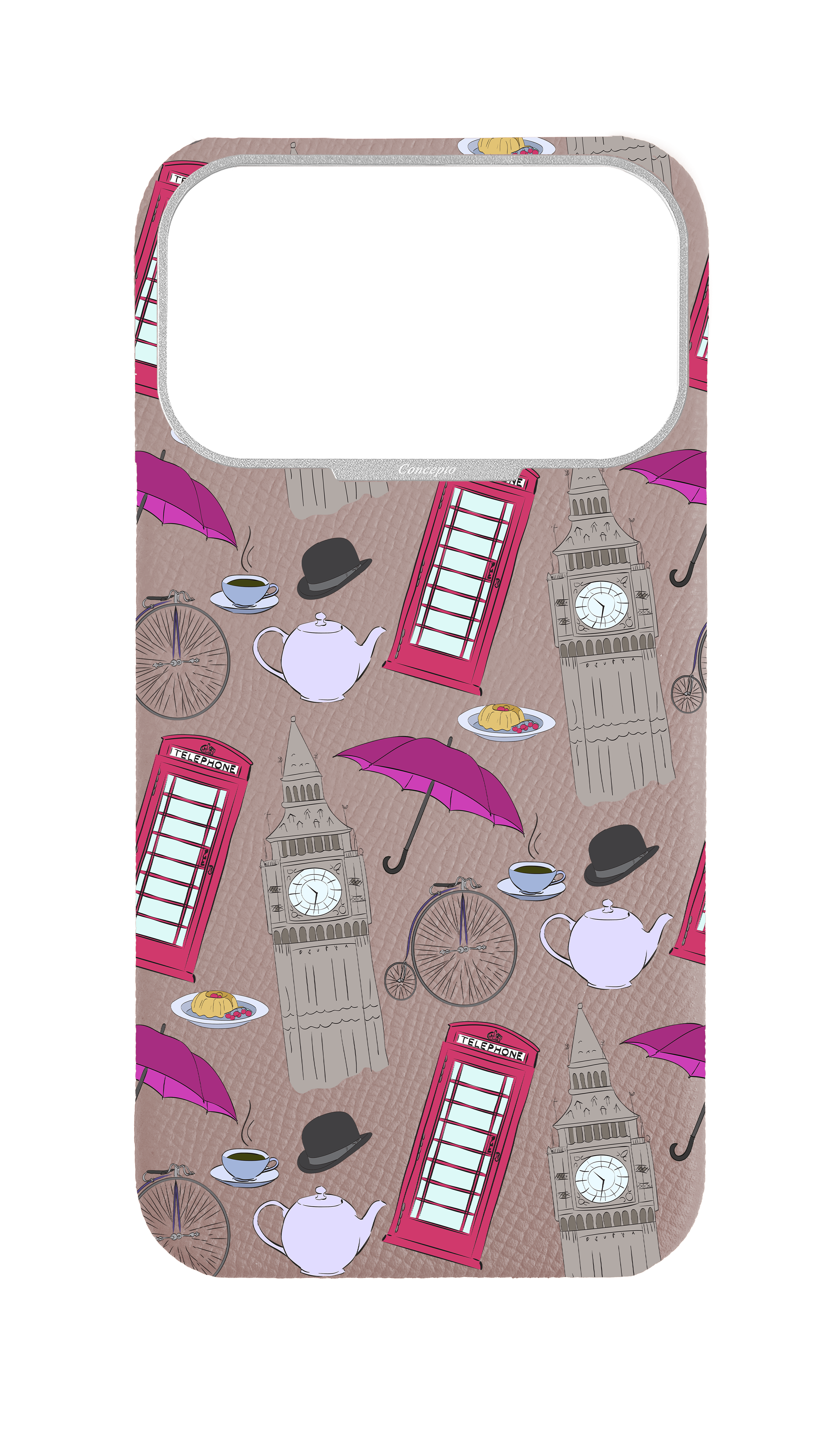 Blush Pink Strapless Case - London Icons
