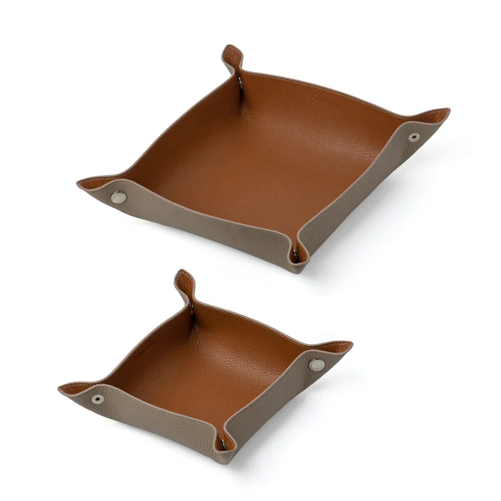 Peanut / Brown Leather Tray