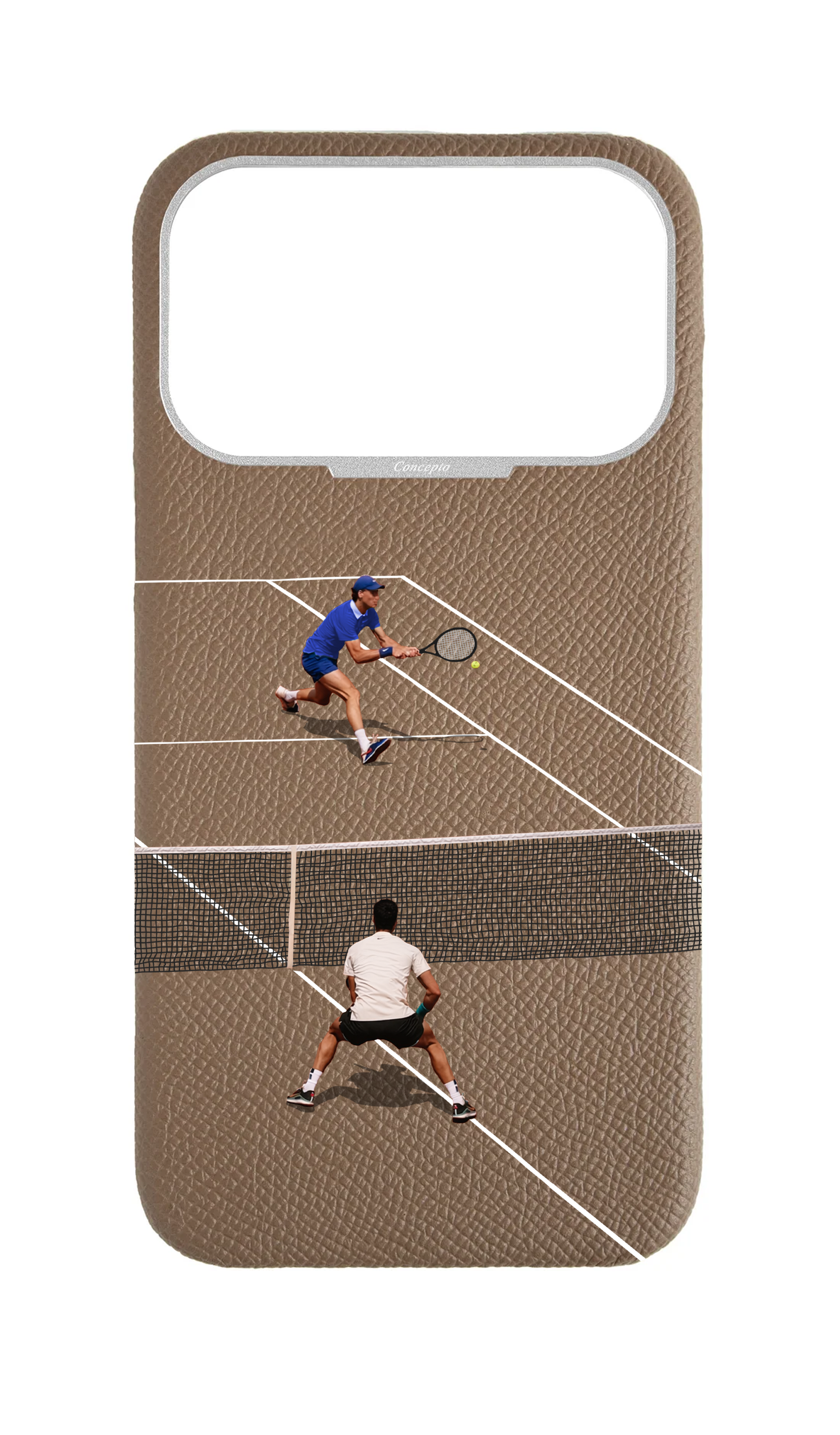 Taupe Strapless Case - Tennis