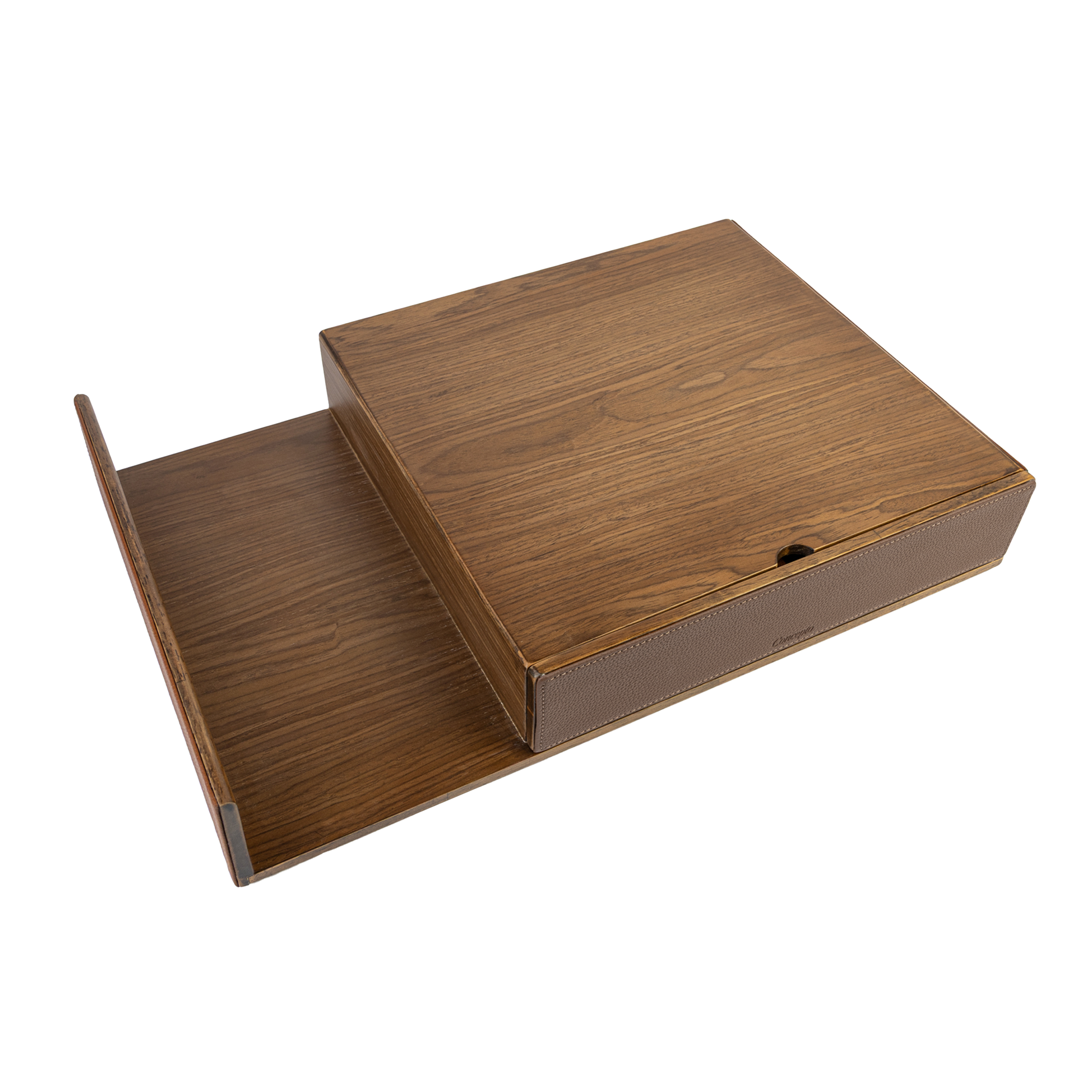 Brown Walnut Coffee Drawer