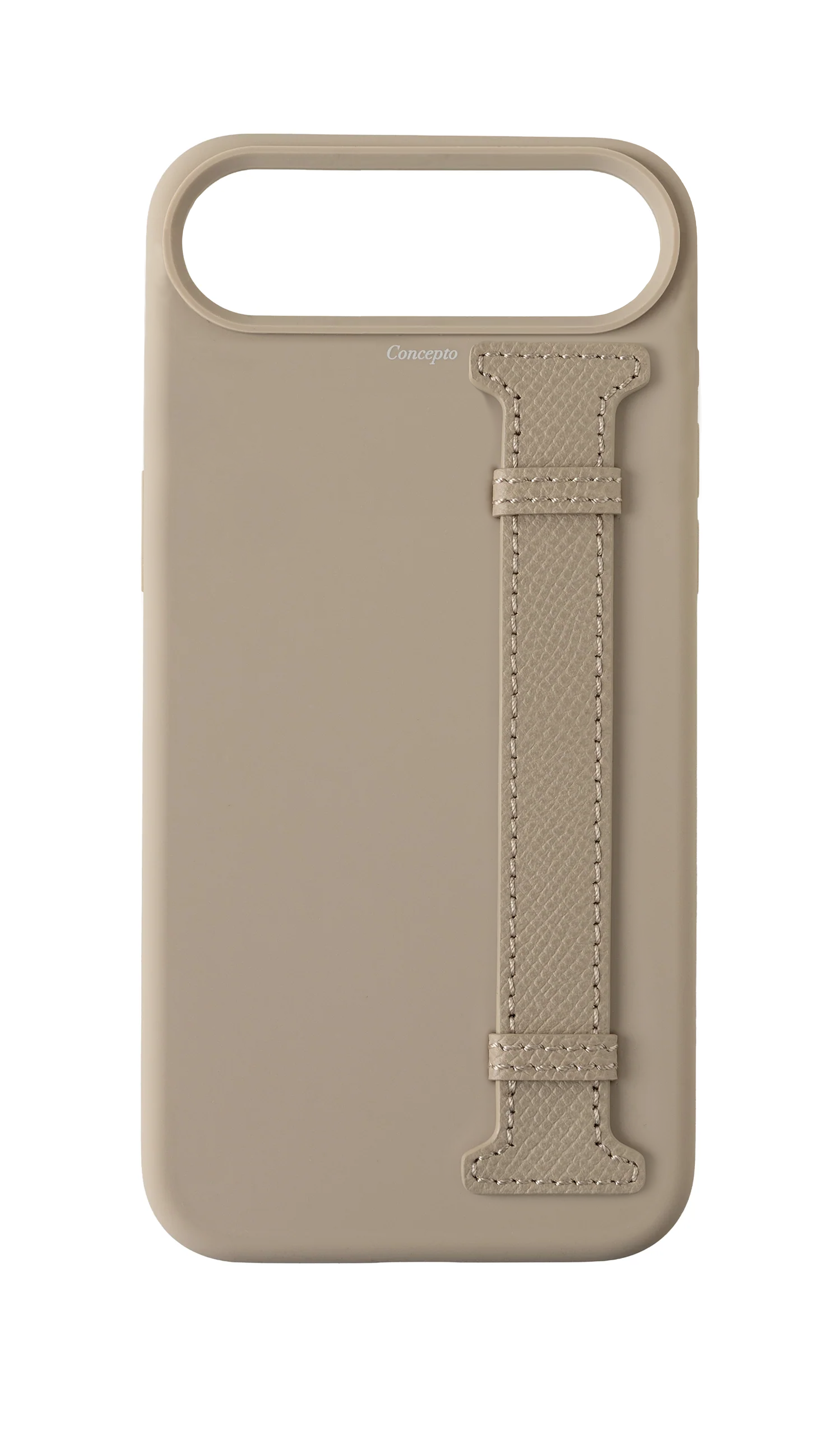 Cream Silicon Side Strap Case