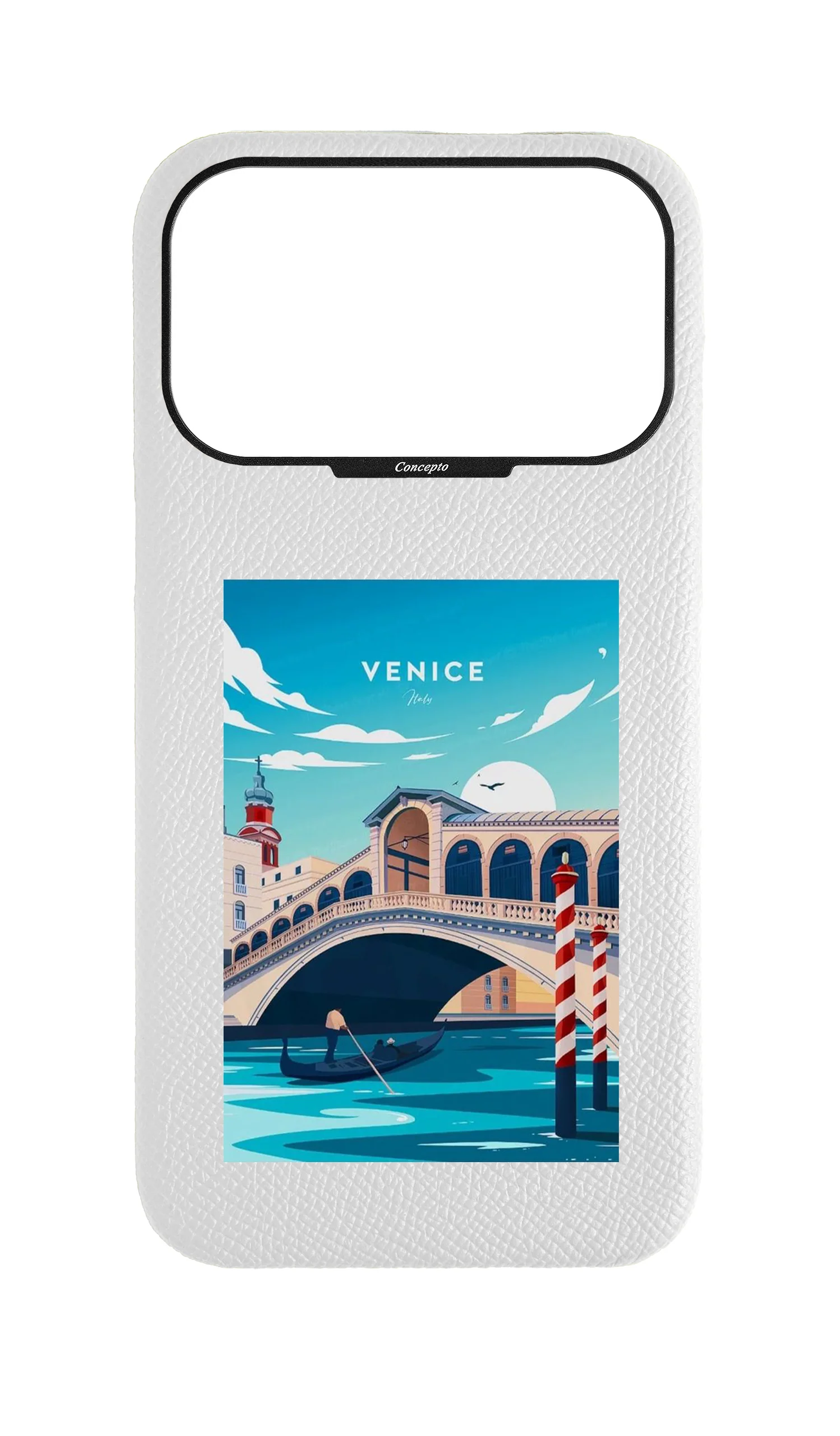 White Epsom Strapless Case - Venice