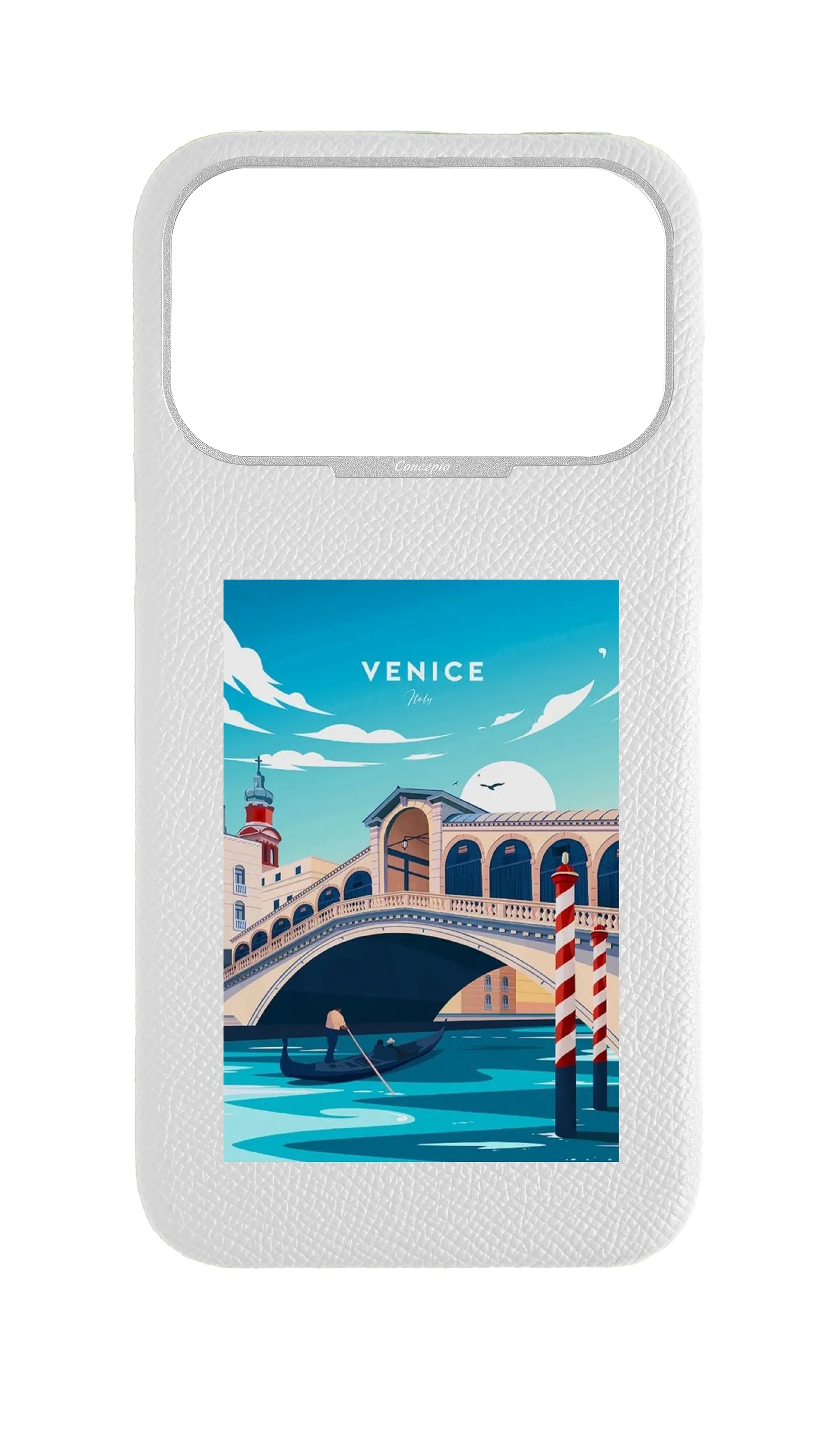 White Epsom Strapless Case - Venice
