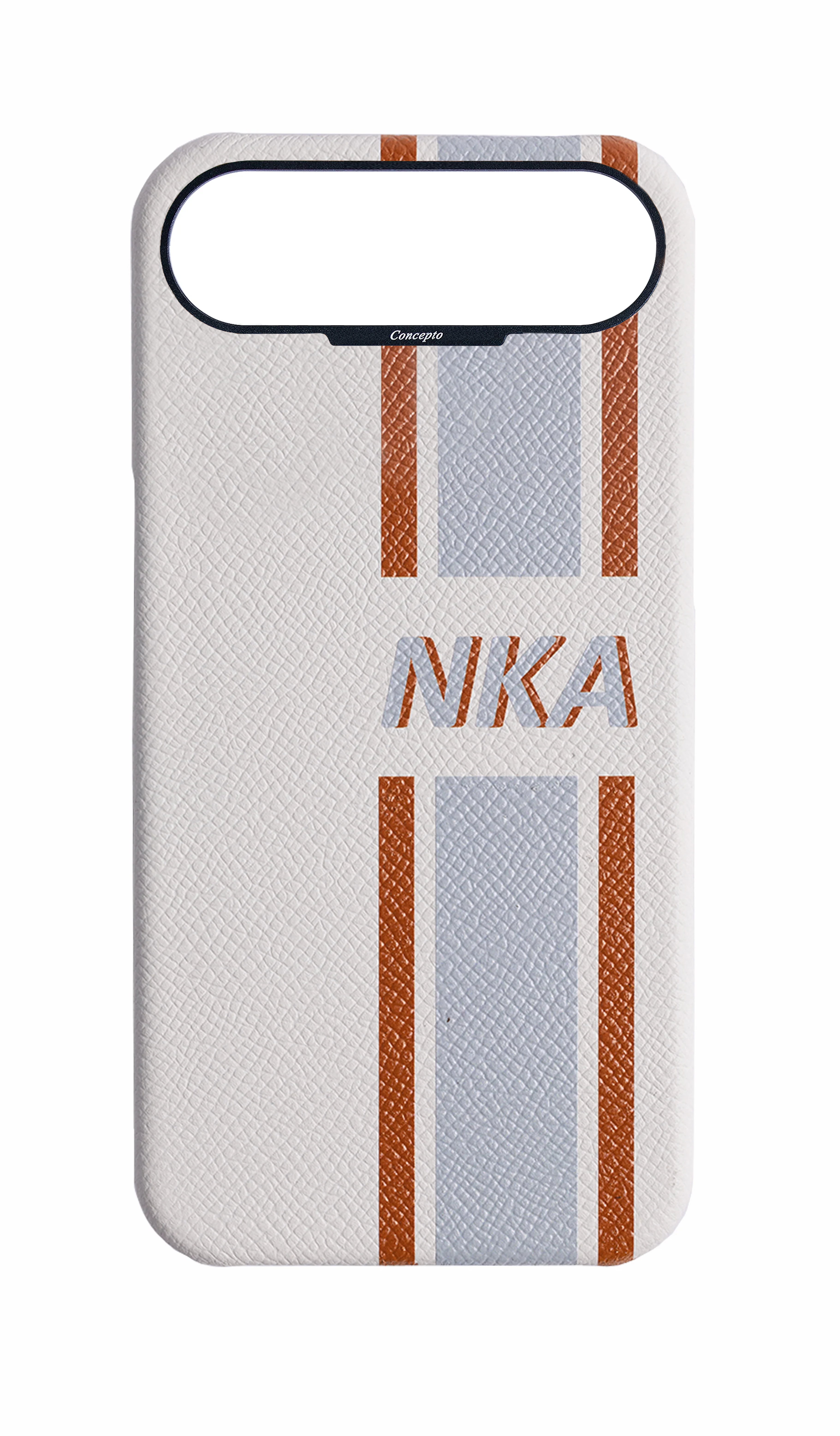 Striped White Strapless Case