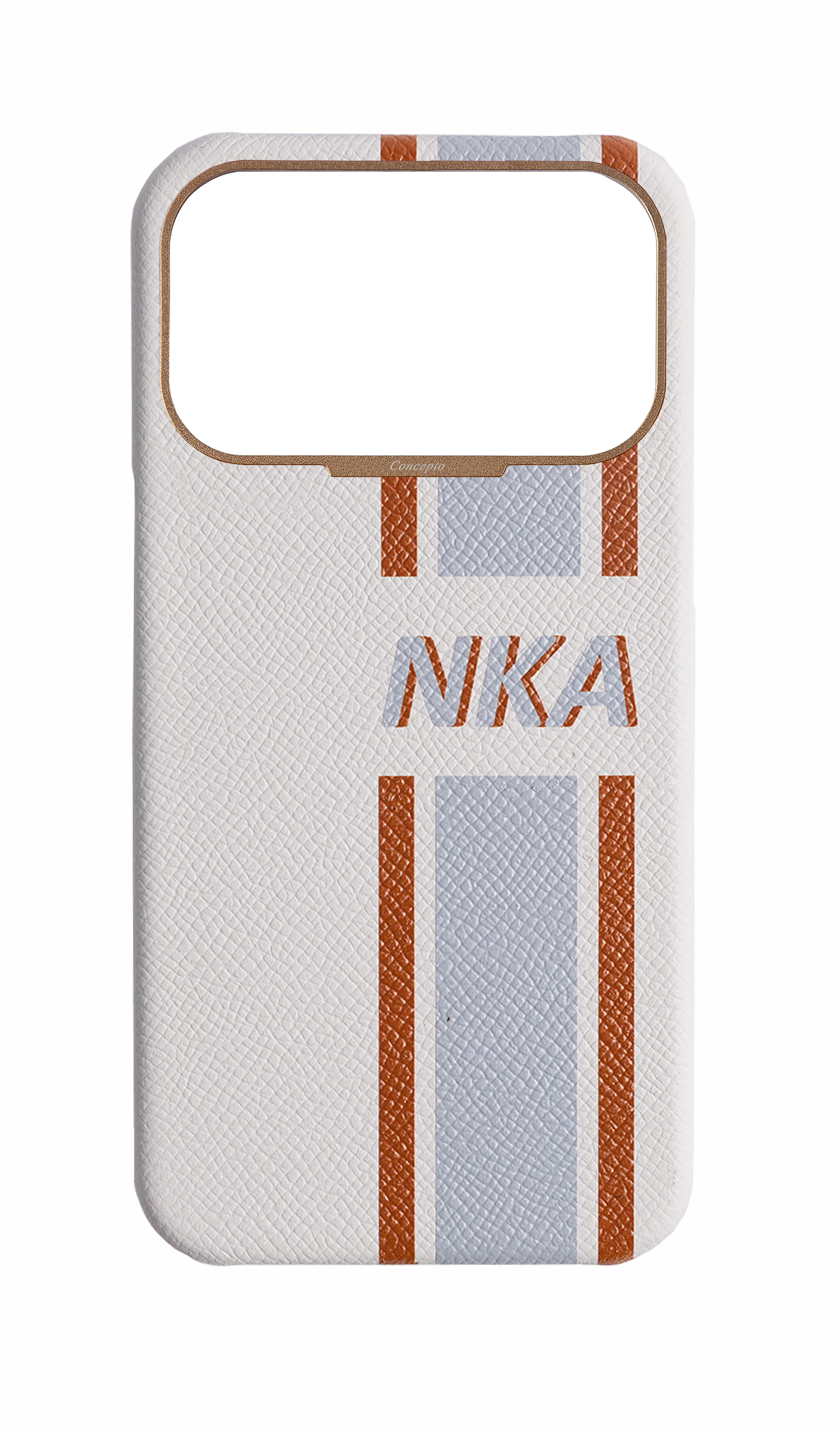 Striped White Strapless Case