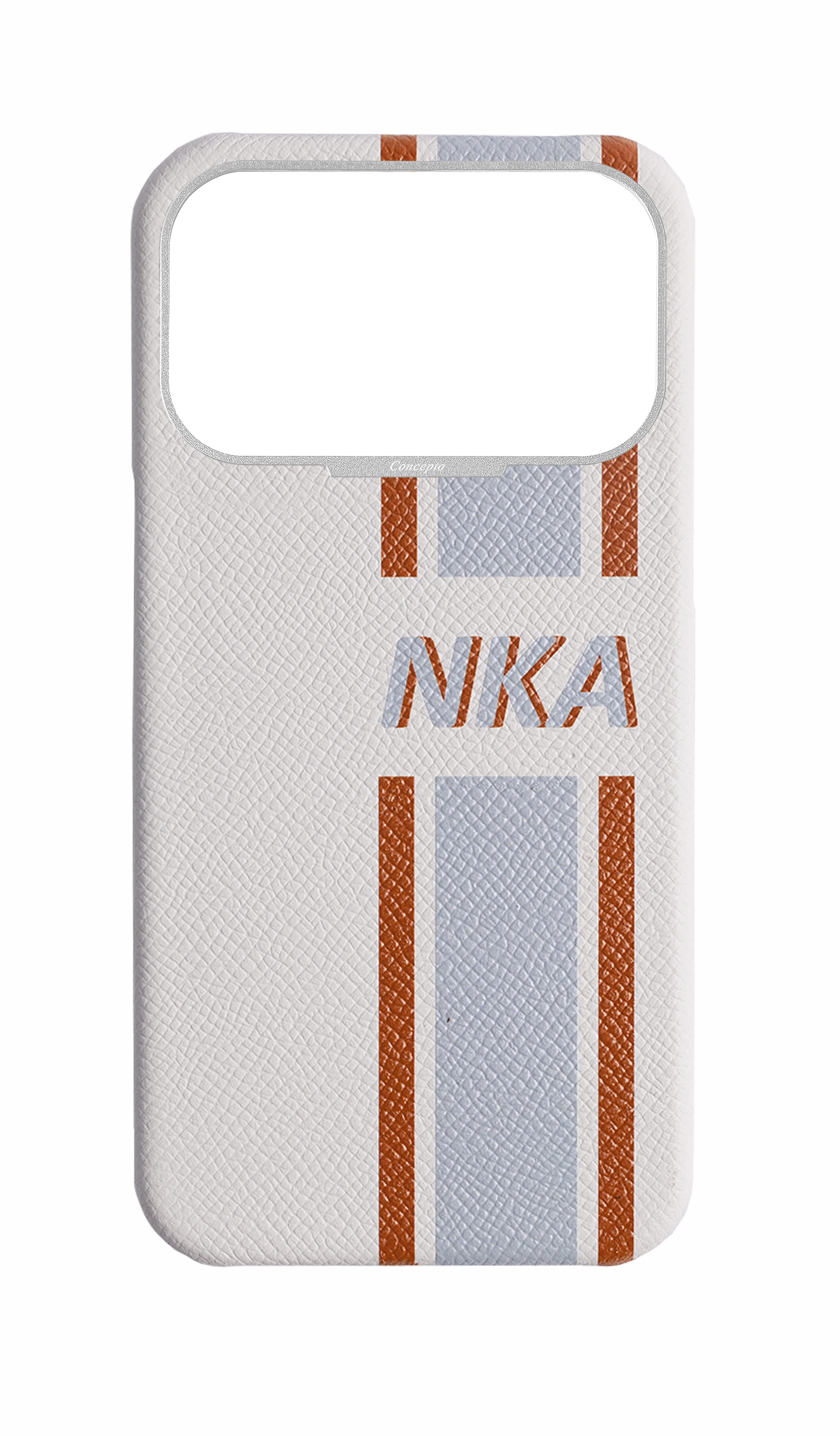 Striped White Strapless Case